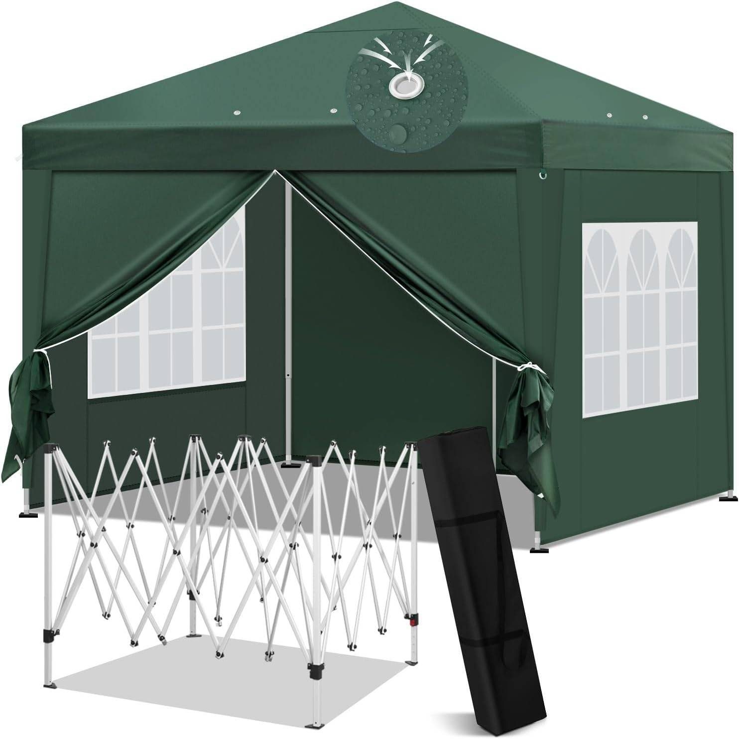 EUGAD Faltpavillon, wasserfest Winterfest,mit Seitenwänden Fenstern günstig online kaufen