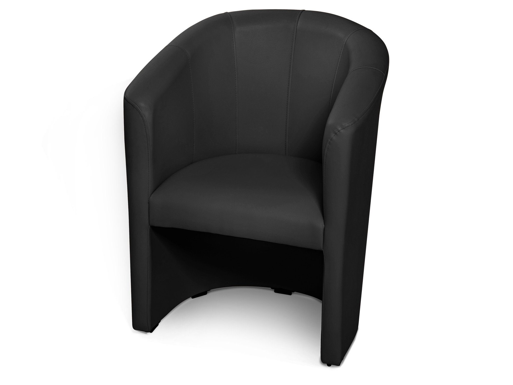 Moebel-Eins Sessel ABIZA Cocktailsessel, Material Kunstleder, ABIZA Cocktailsessel, Material Kunstleder schwarz
