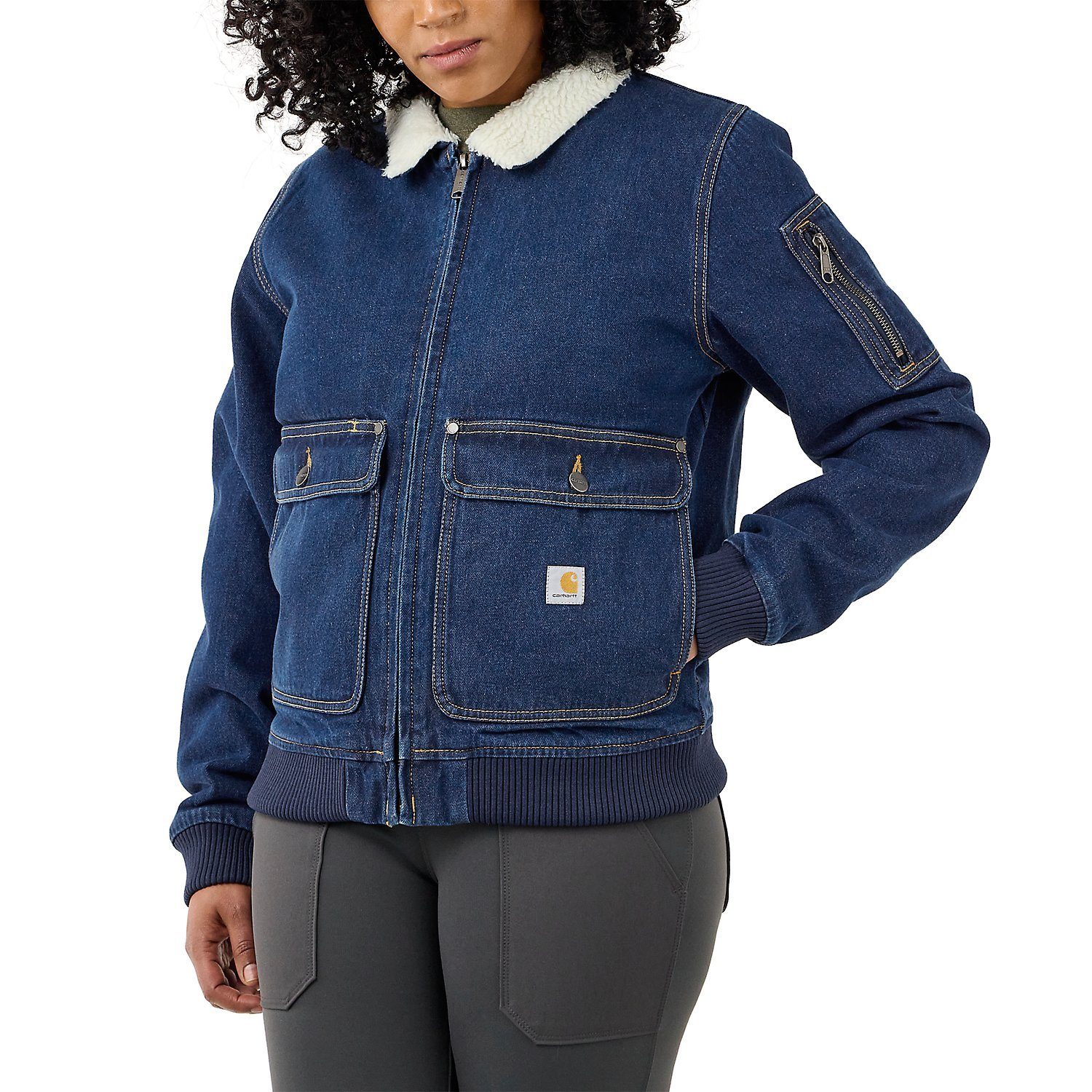 Carhartt Jeansjacke Denim Sherpa-Lined