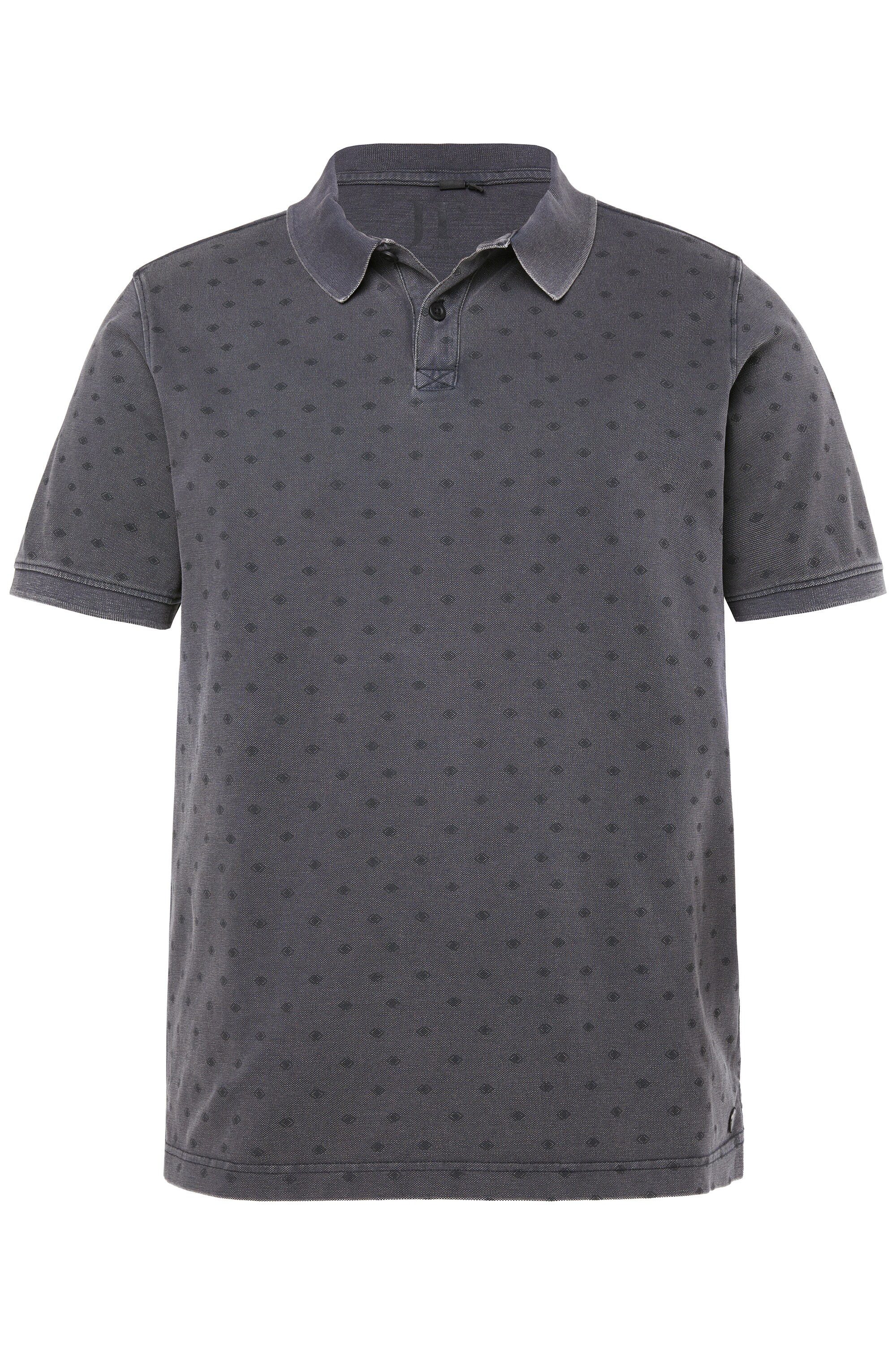 JP1880 Poloshirt Poloshirt Halbarm Piqué Alloverdruck Vintage Look günstig online kaufen