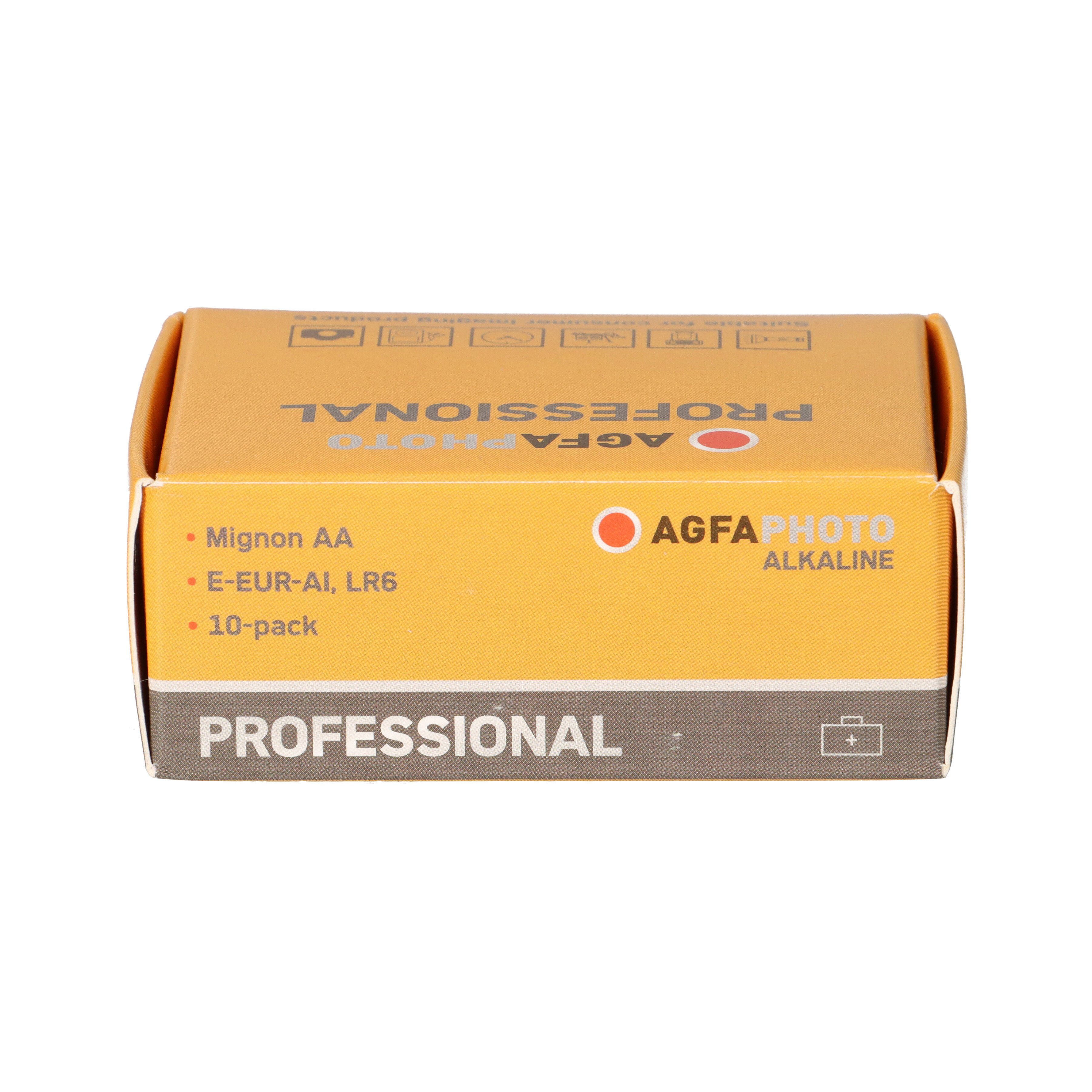 AgfaPhoto AGFAPHOTO Batterie Professional Mignon AA Batterie 10 Stück 1.5V
