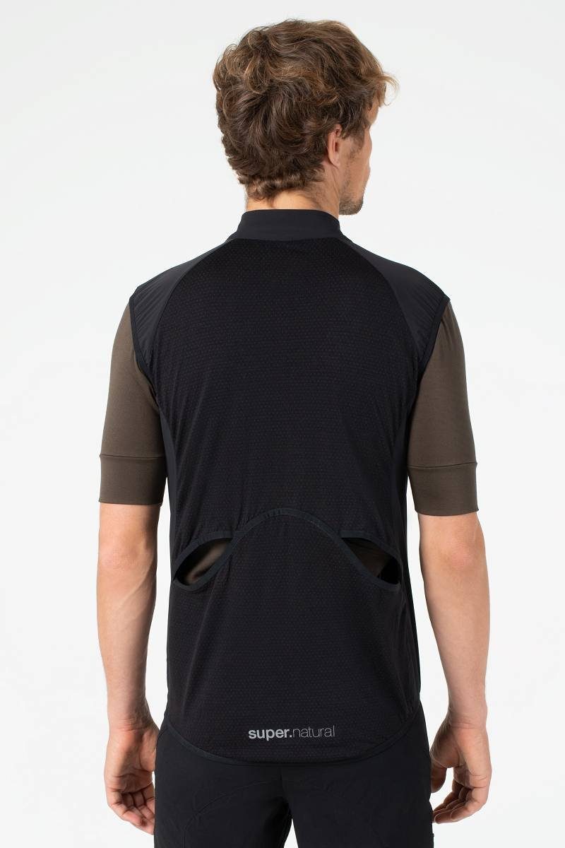 SUPER.NATURAL Funktionsweste Merino Funktionsweste M UNSTOPPABLE GILET windabweisend