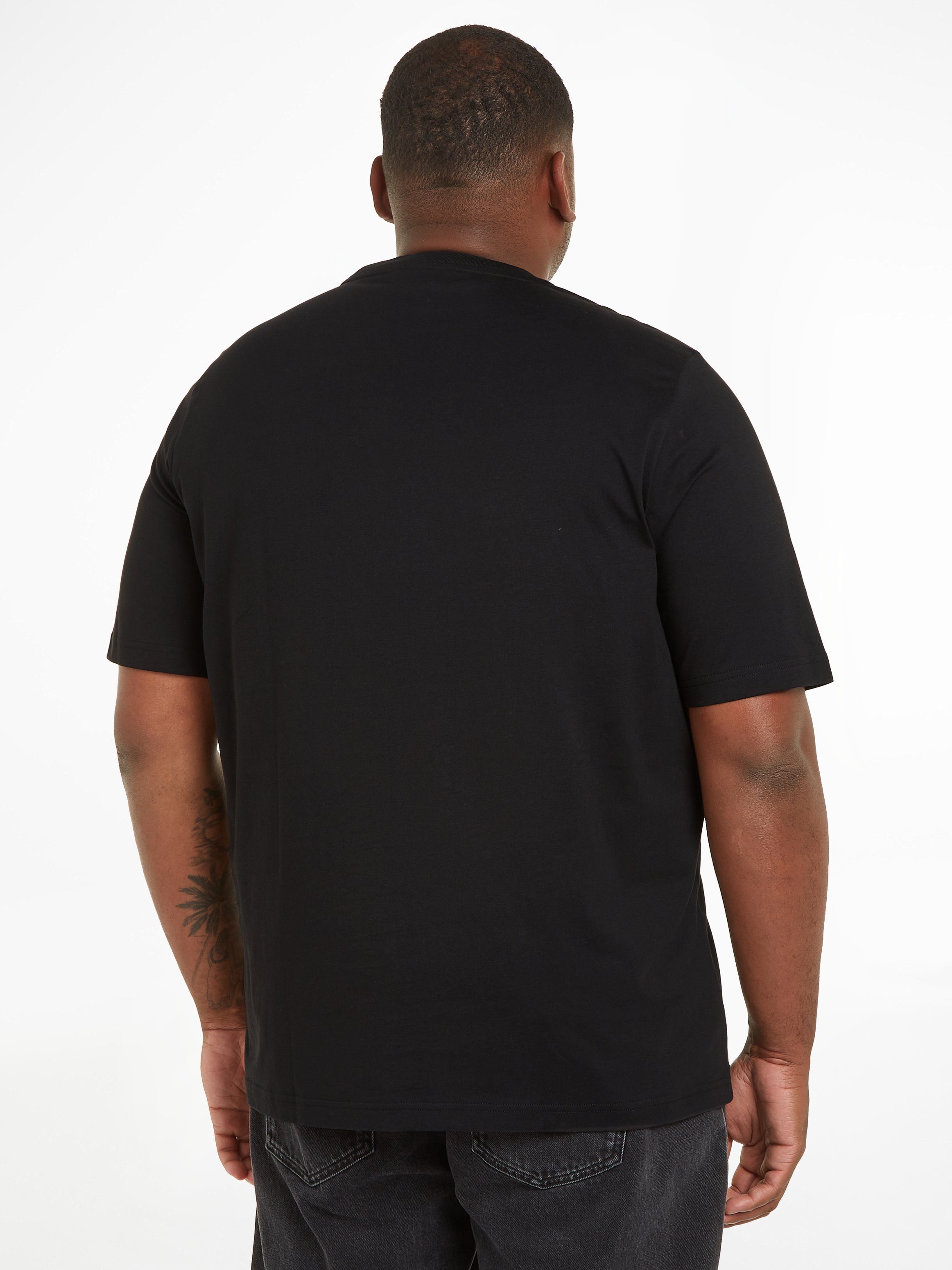 Ck T-Shirt COMFORT Calvin Klein T-SHIRT Black LOGO BT-HERO Big&Tall