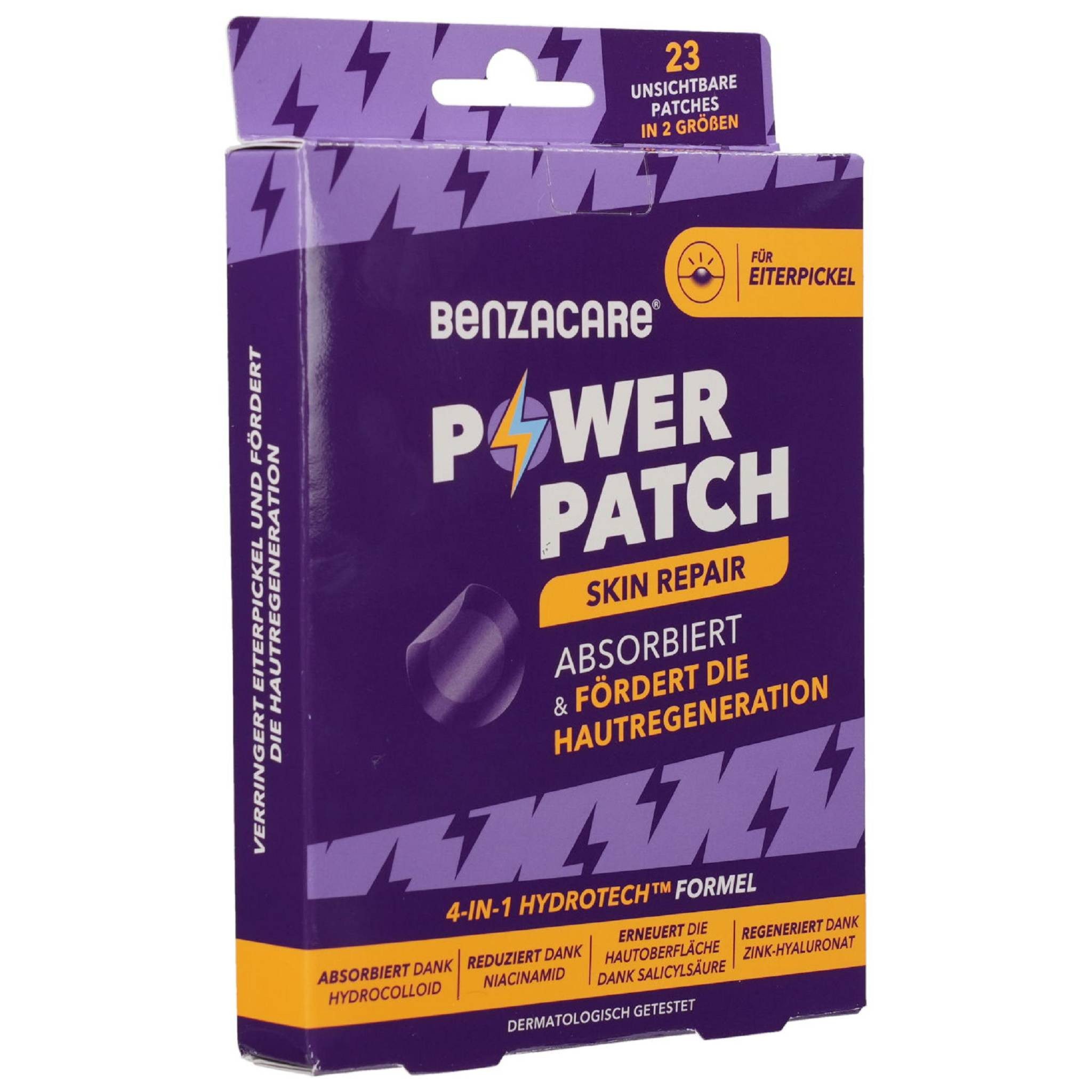 BENZACARE Anti-Pickel-Pflaster Benzacare Power Patch Skin Repair 23 Hydrocolloid-Patches