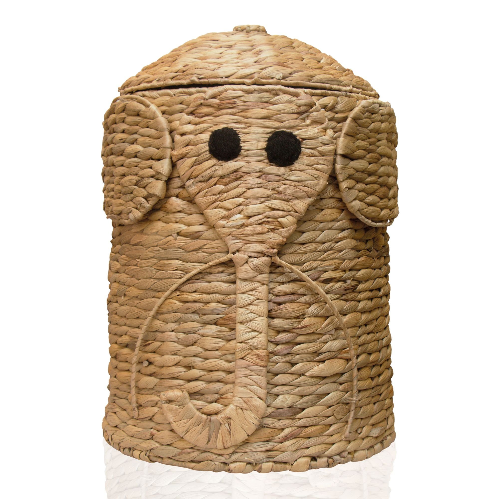 Lycce Wäschekorb Wäschekorb mit Deckel Elefant Wasserhyazinthe natur Kinderzimmer. € 54,99