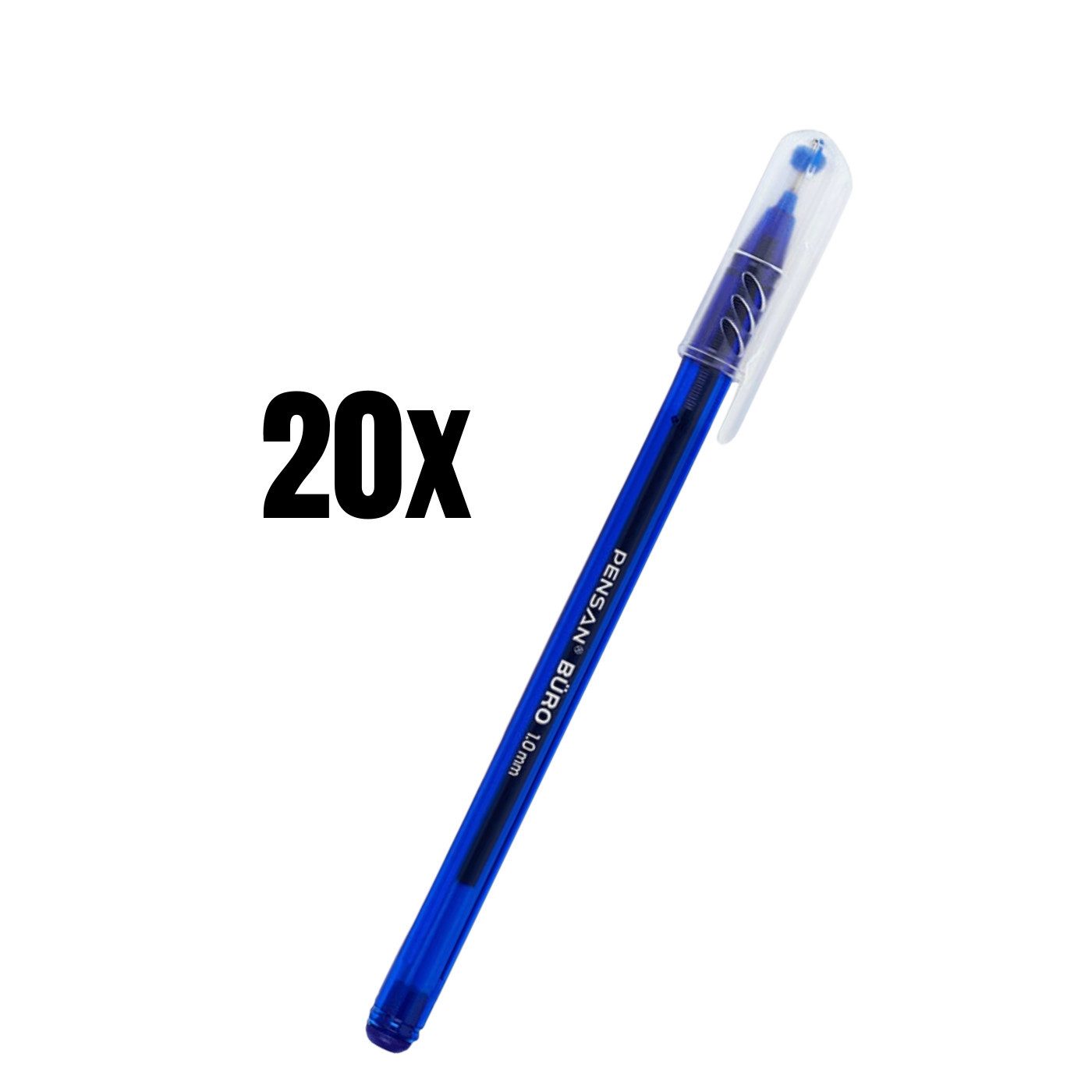 Pensan Kugelschreiber 1.0 mm Strichstärke, Ballpoint, Vorteilspack, 50-tlg, (20-tlg)