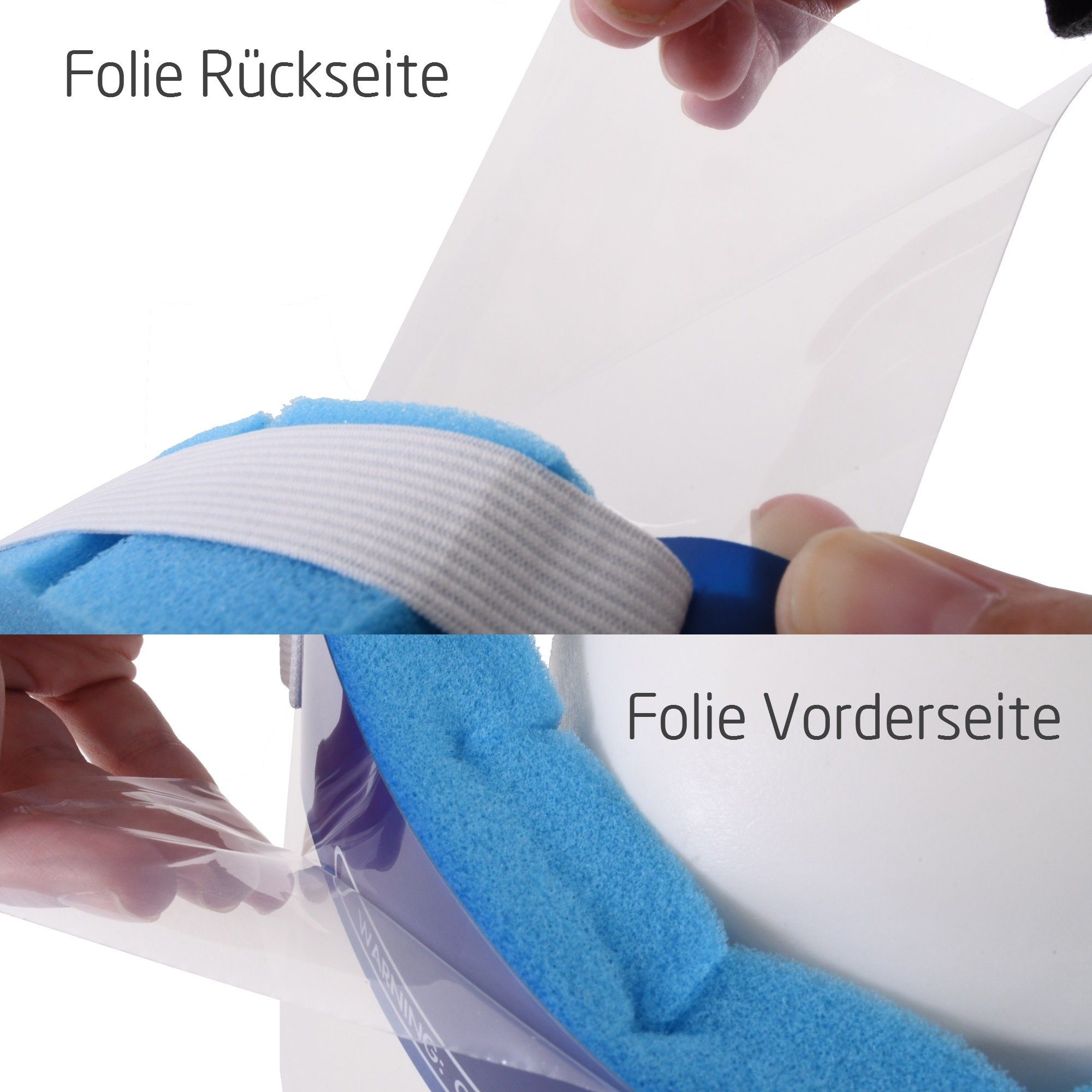 Raburg Arbeitsschutzbrille XL Gesichtsschutz Easy Air, transparent & langlebig & wiederverwendbar, (Set, 5St), transparent & langlebig & wiederverwendbar