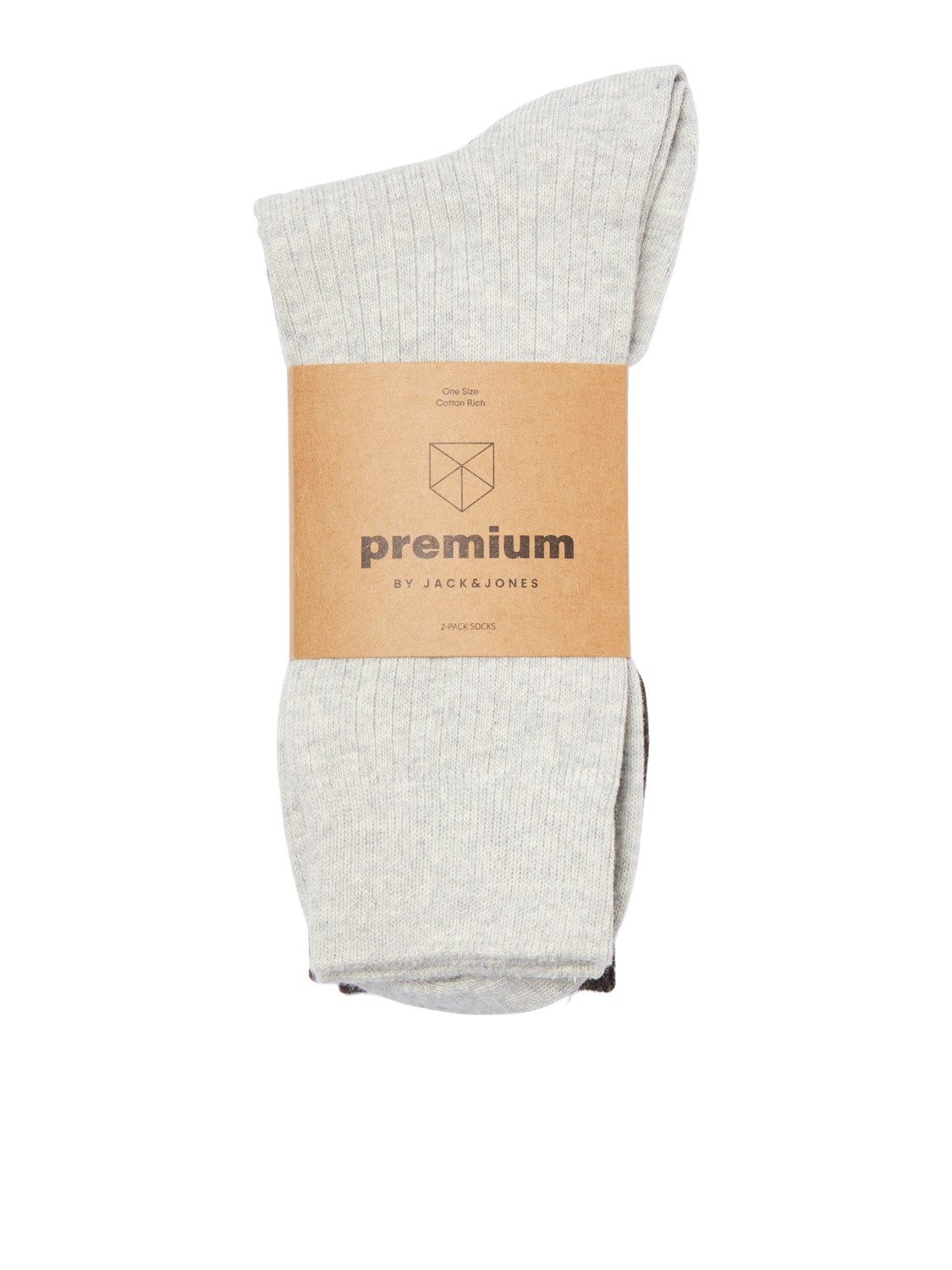 Jack & Jones Freizeitsocken JAC – Socken im 2er-Pack mit Stretch für optimale Passform (Packung, 2-Paar) basic, Baumwollmischung