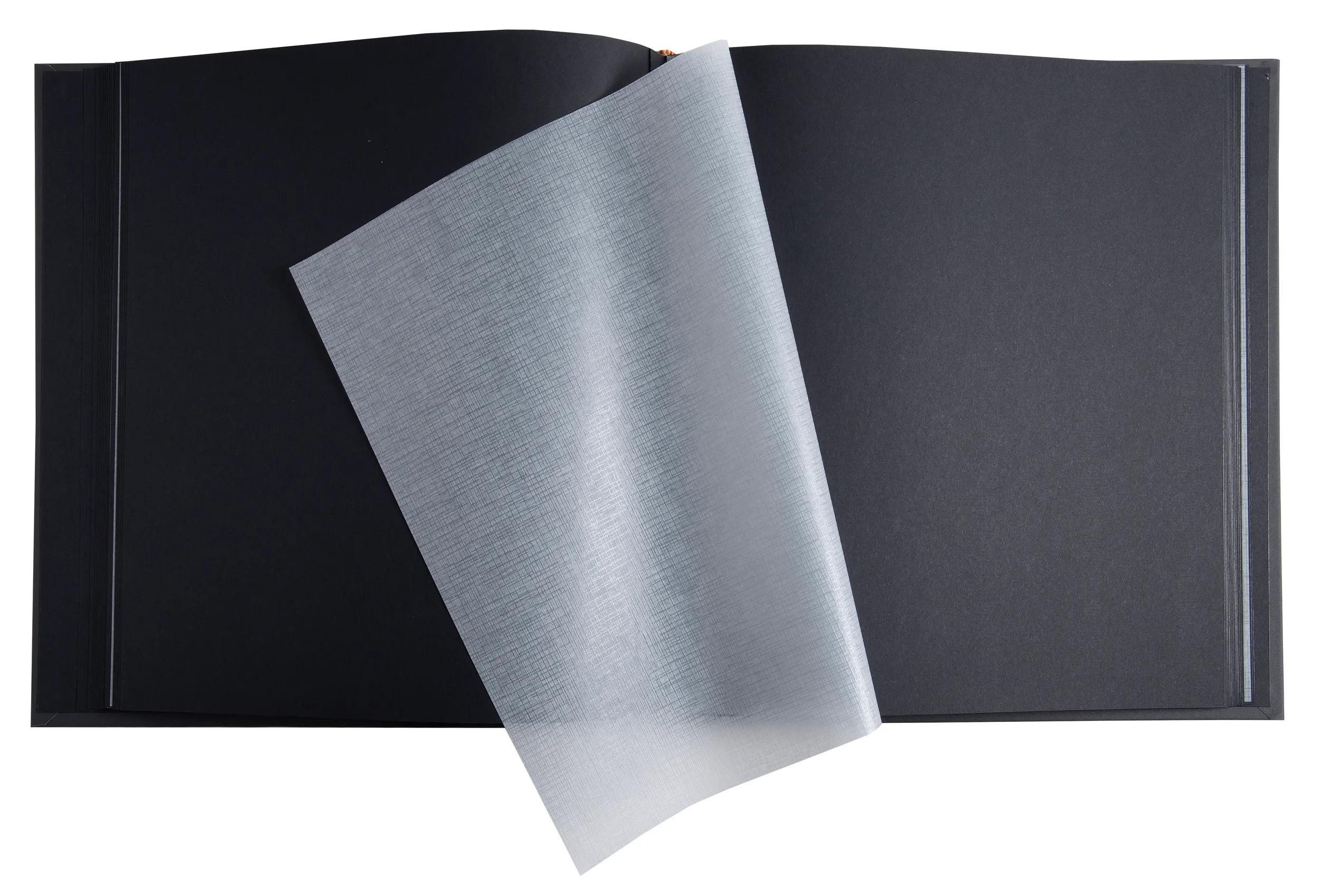 EXACOMPTA Fotoalbum Fotoalbum 60 Seiten schwarz 29x32cm, Art schwarz - Schwarz - 16078E, Fotoalben