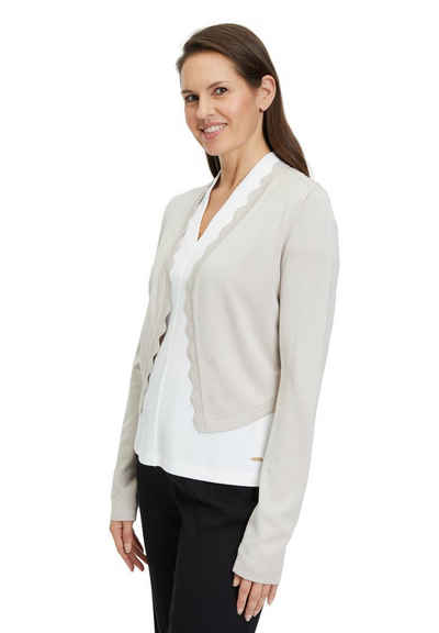 Betty Barclay Strickjacke mit Strickdetails (1-tlg) Bogenkante