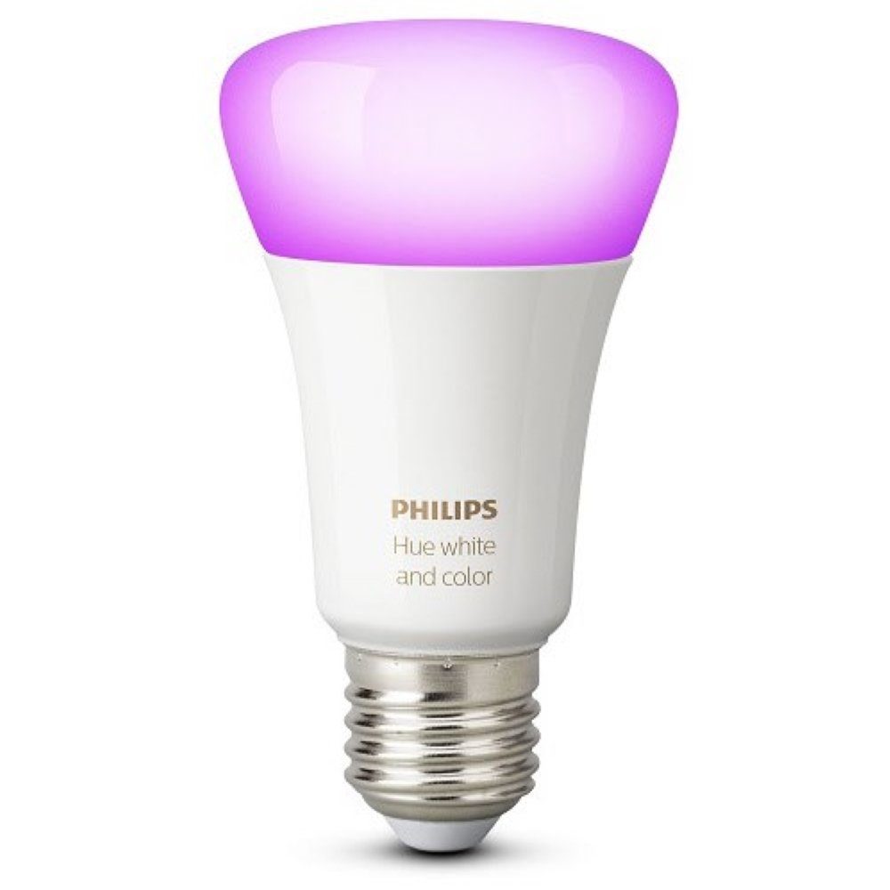 White LED-Leuchte Philips Pack Smarte Hue Philips 1er Ambiance und E27 Color Hue