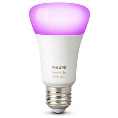 Philips Hue Smarte LED-Leuchte Philips Hue White und Color Ambiance 1er Pack E27