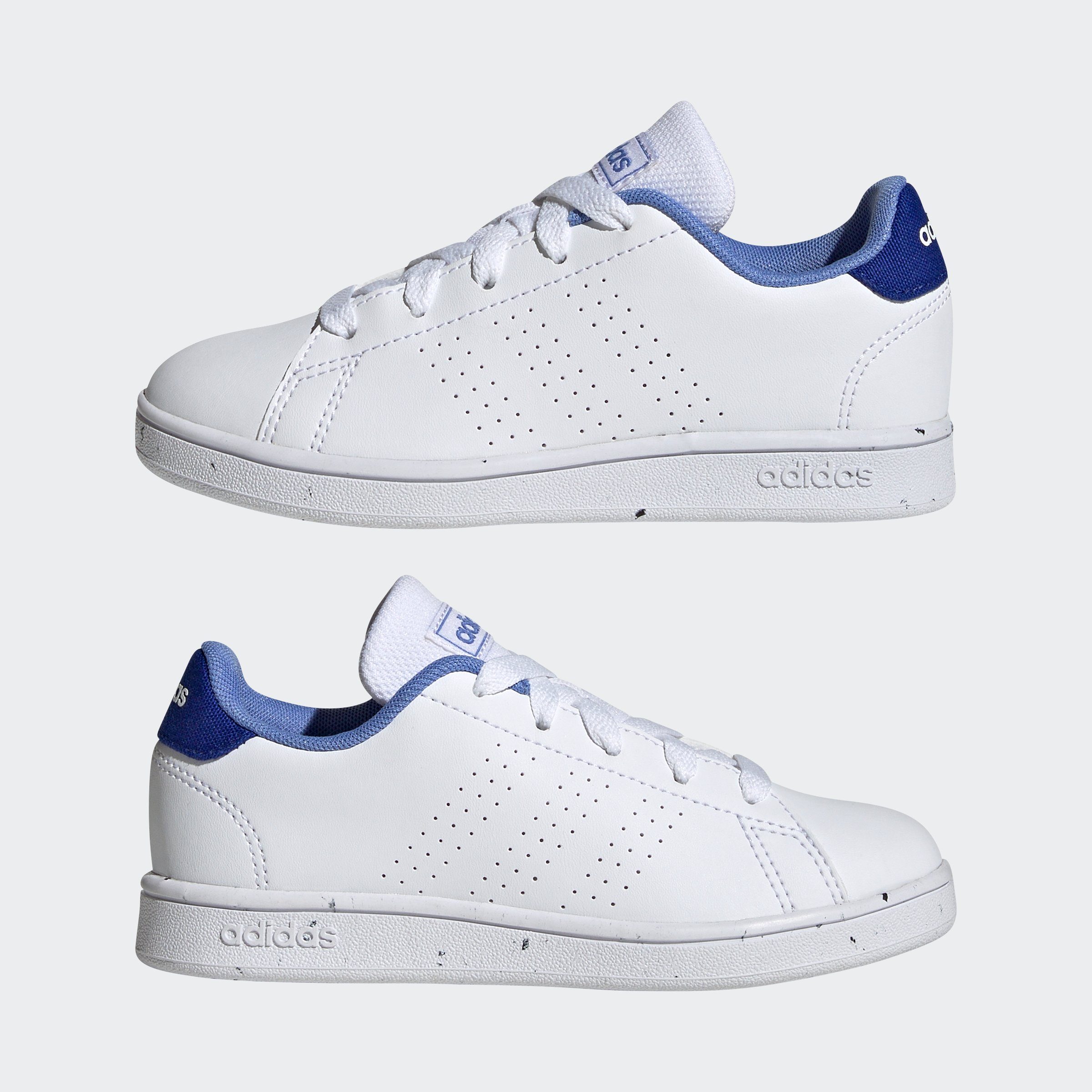 adidas Sportswear ADVANTAGE LIFESTYLE COURT White Cloud Smith Sneaker White Stan Blue des auf Spuren LACE den Design / Fusion / adidas Cloud