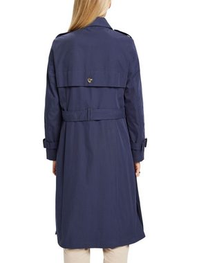 Esprit Langmantel Doppelreihiger Trenchcoat mit Gürtel