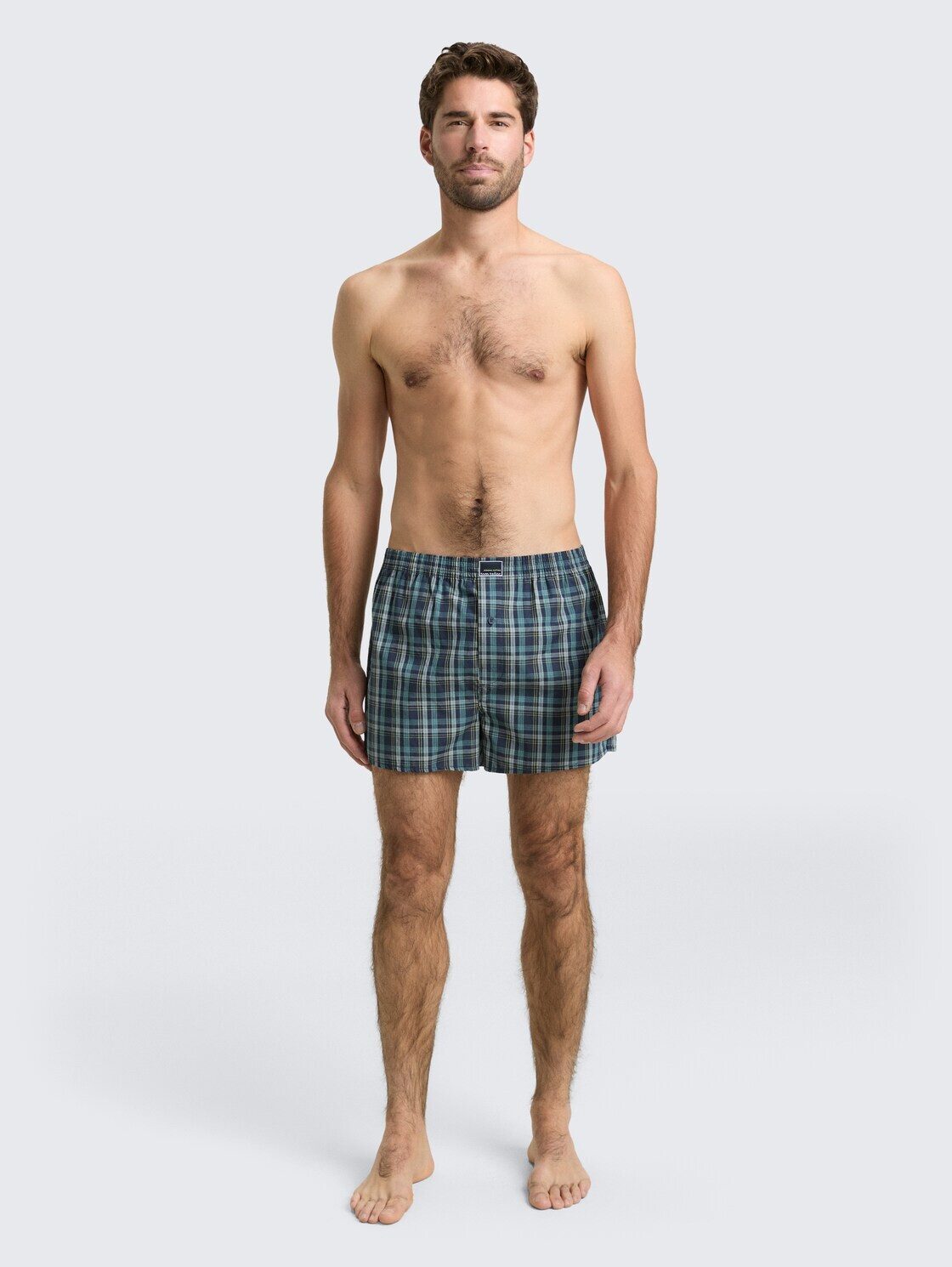 TOM TAILOR Boxershorts Unterwäsche (im 2er Pack) Boxershorts mit Karomuster im 2er-Pack