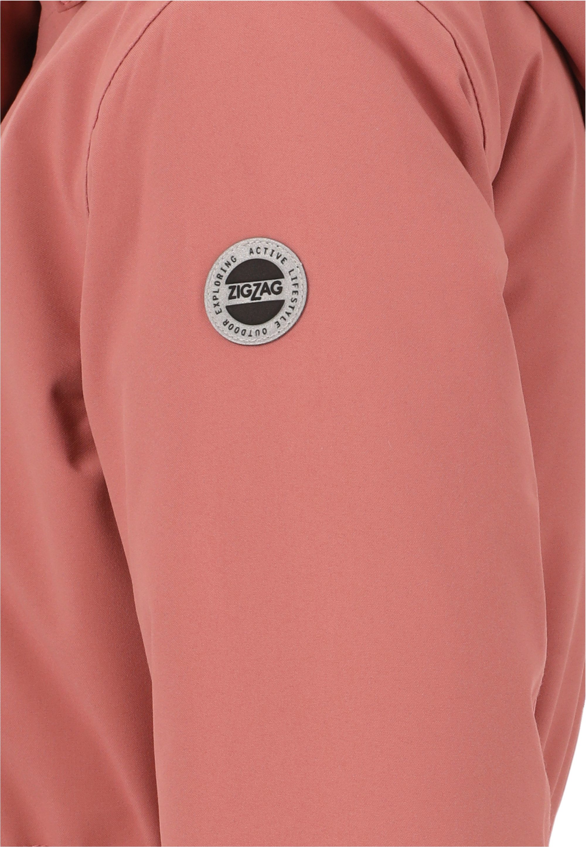 ZIGZAG Parka Rosalina mit zuverlässigem Wetterschutz und Reflektoren