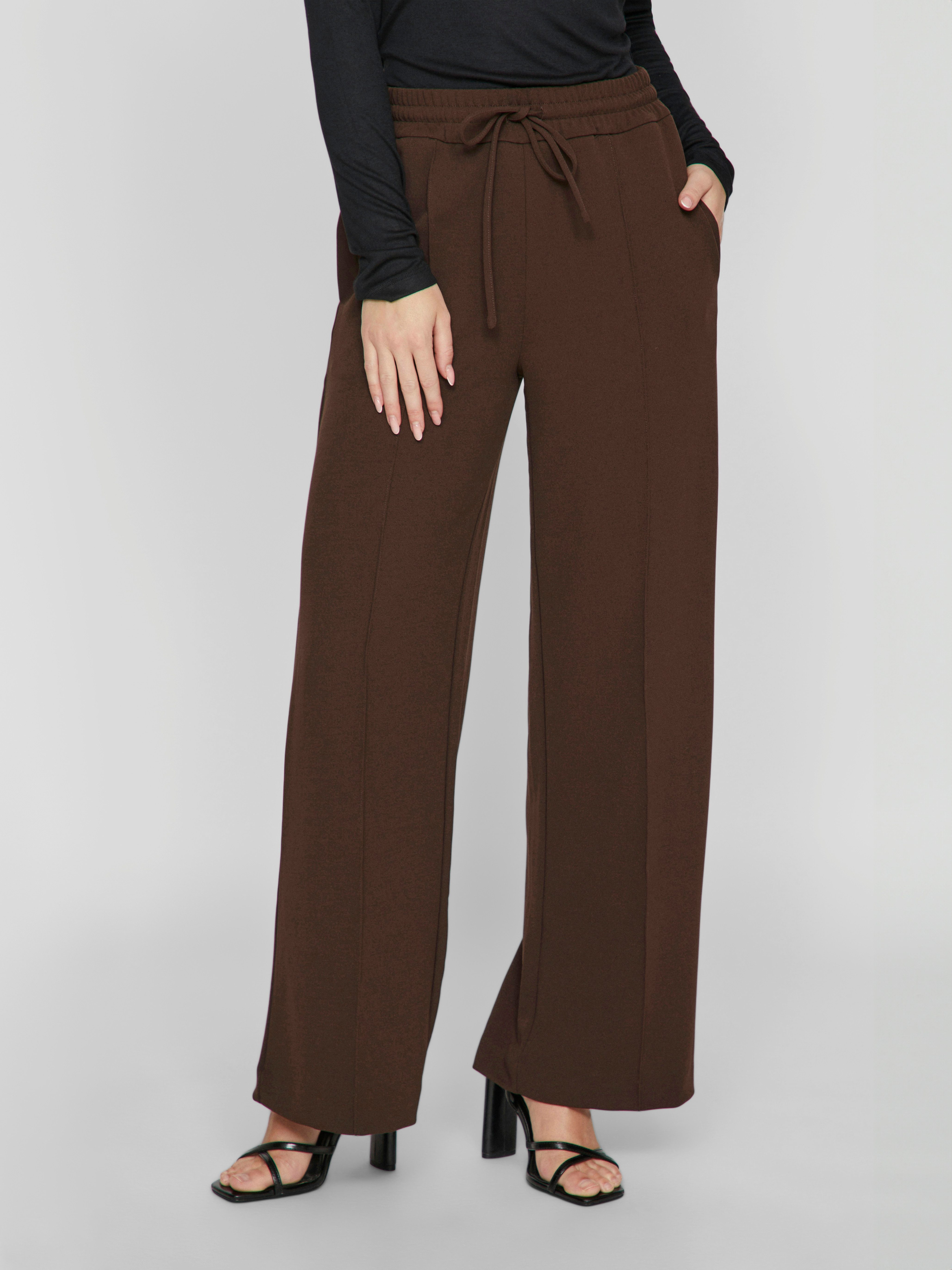 Vila Schlupfhose VICLUA HW WIDE PANTS-NOOS Materialmix
