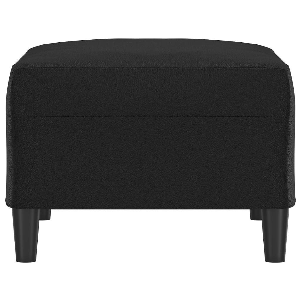 vidaXL Polsterhocker Fußhocker Schwarz 70x55x41 cm Kunstleder (1 St) – Bild 4 von 5