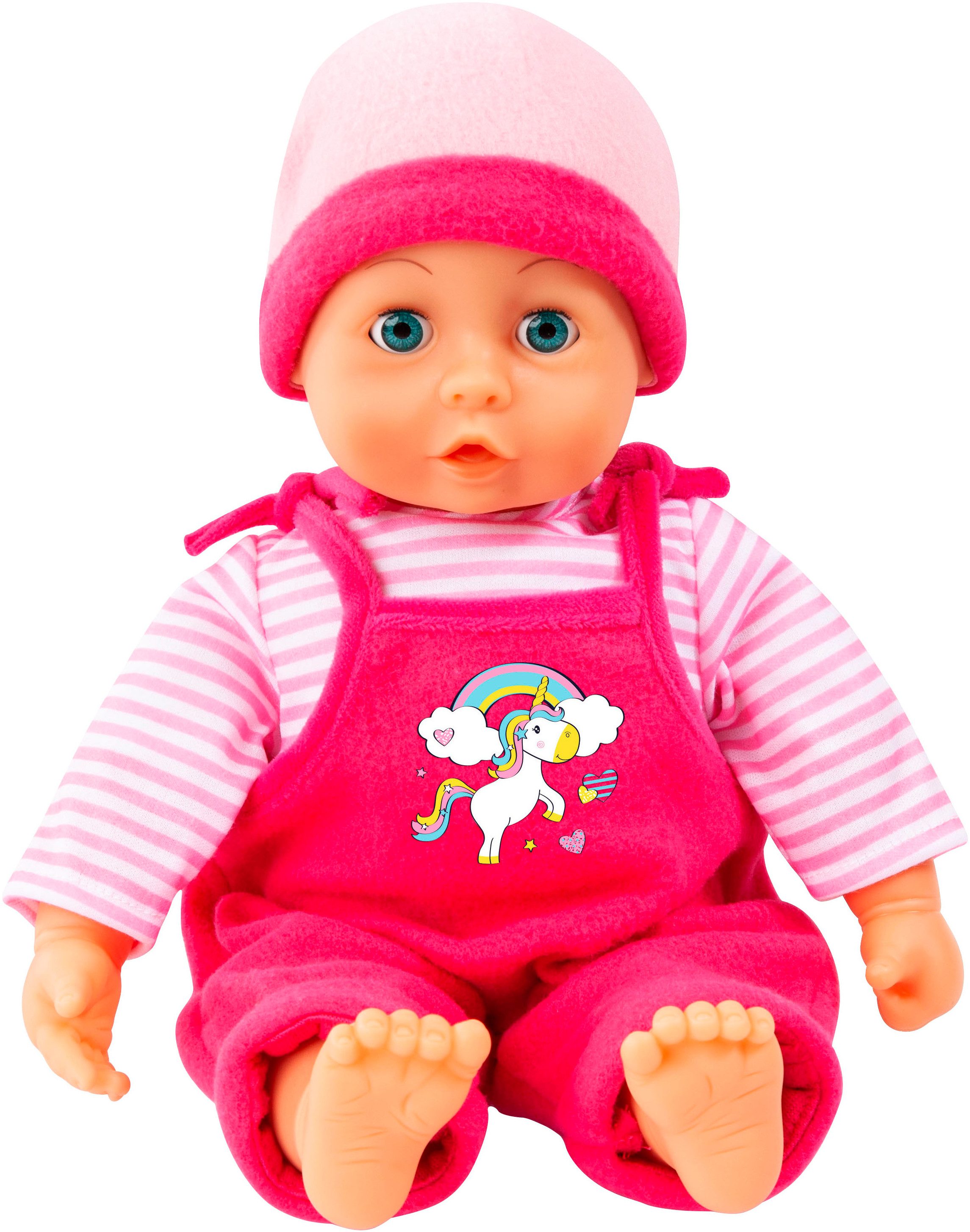 Bayer Puppenkleidung Latzhose/Kleid 38 cm (Set, günstig online kaufen
