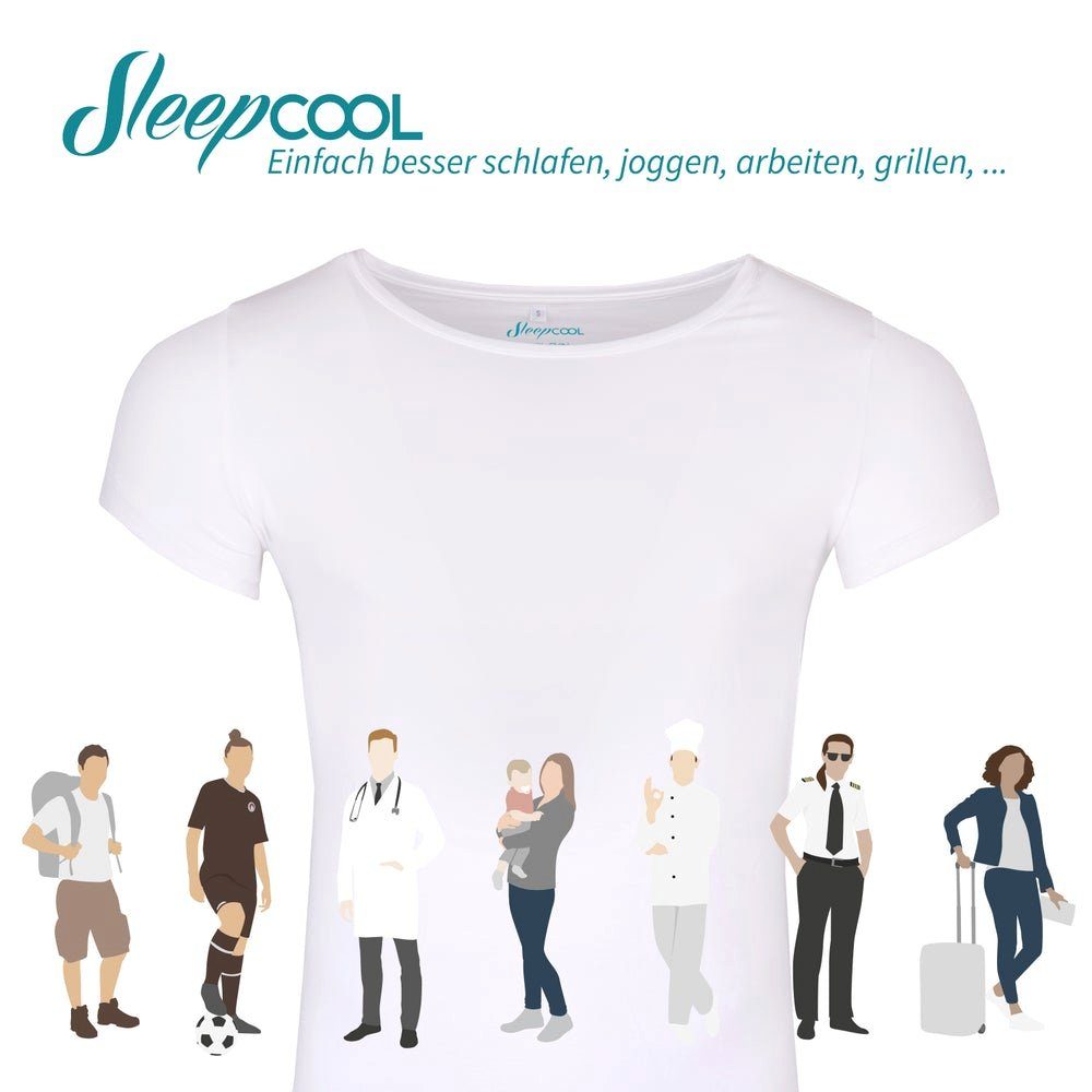 durch Damen, Funktionshirt Frische Kühleffekt angenehme (1-tlg) COOL.SKIN, SleepCOOL T-Shirt