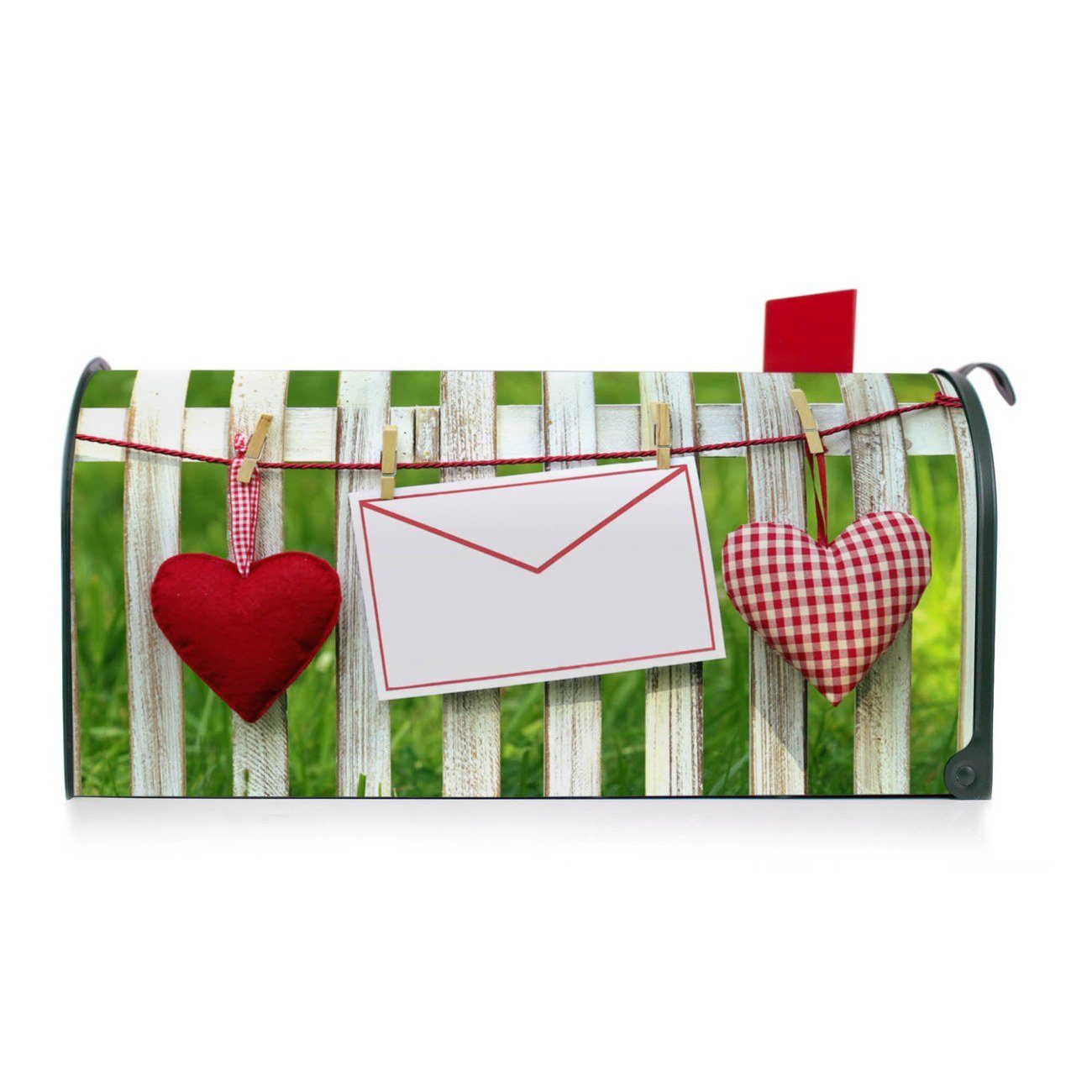 (Amerikanischer original Briefkasten, Mailbox x 17 22 Amerikanischer banjado Briefkasten grün Gartenzaun aus cm 51 x USA), Mississippi