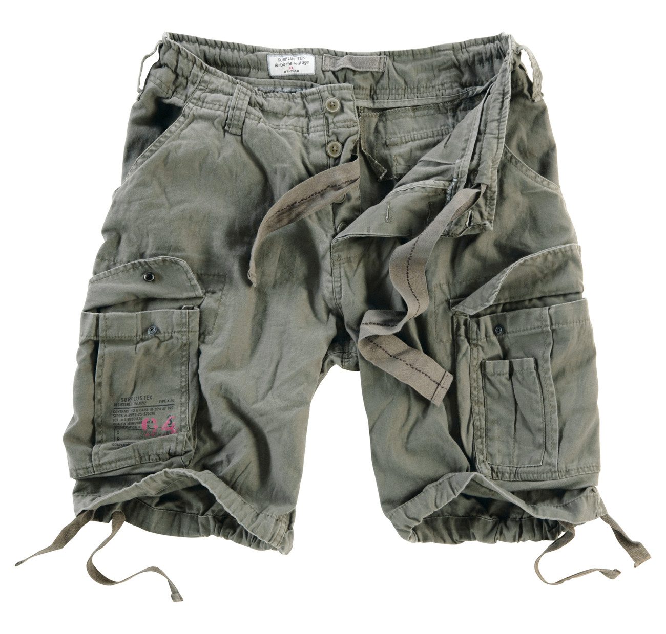 SURPLUS Cargoshorts AIRBORNE Vintage Cargoshort oliv Cargostyle günstig online kaufen
