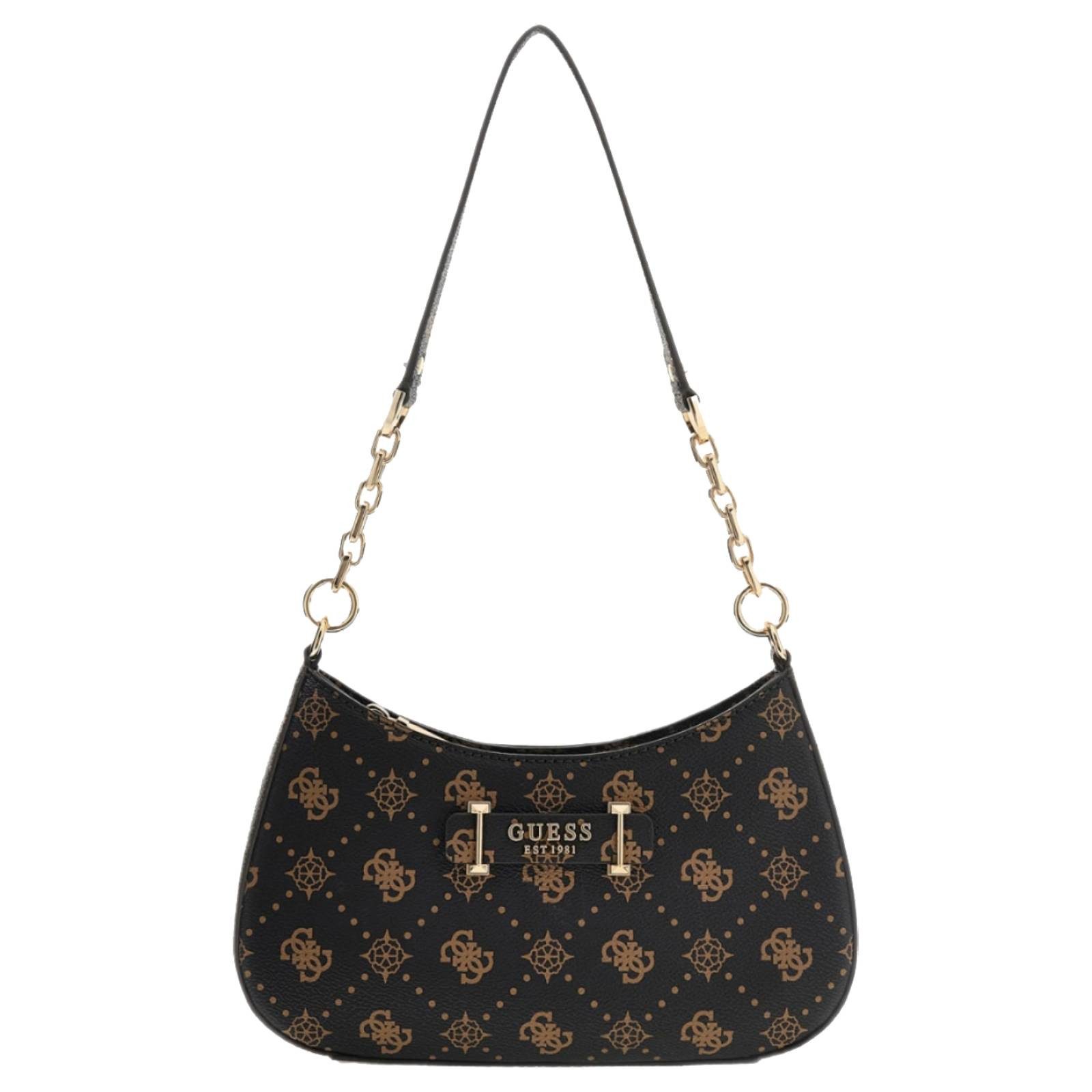 Guess Handtasche Carrie Logo Top Zip Shoulder Bag