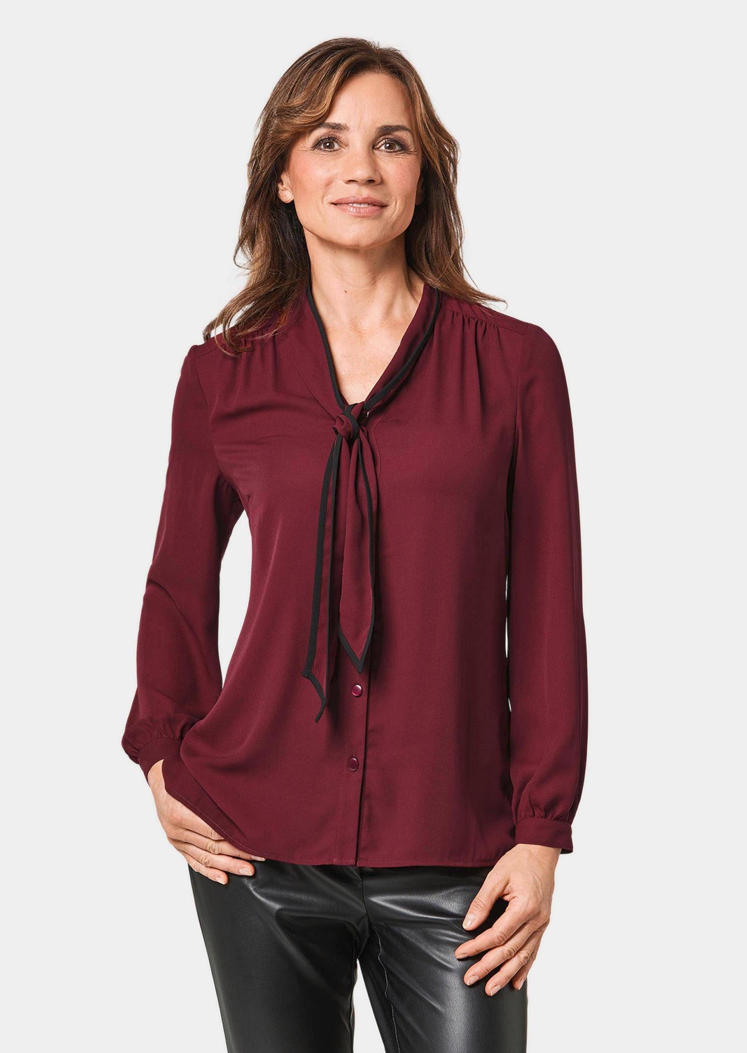 GOLDNER Langarmbluse Figurumspielende Bluse mit modischer günstig online kaufen