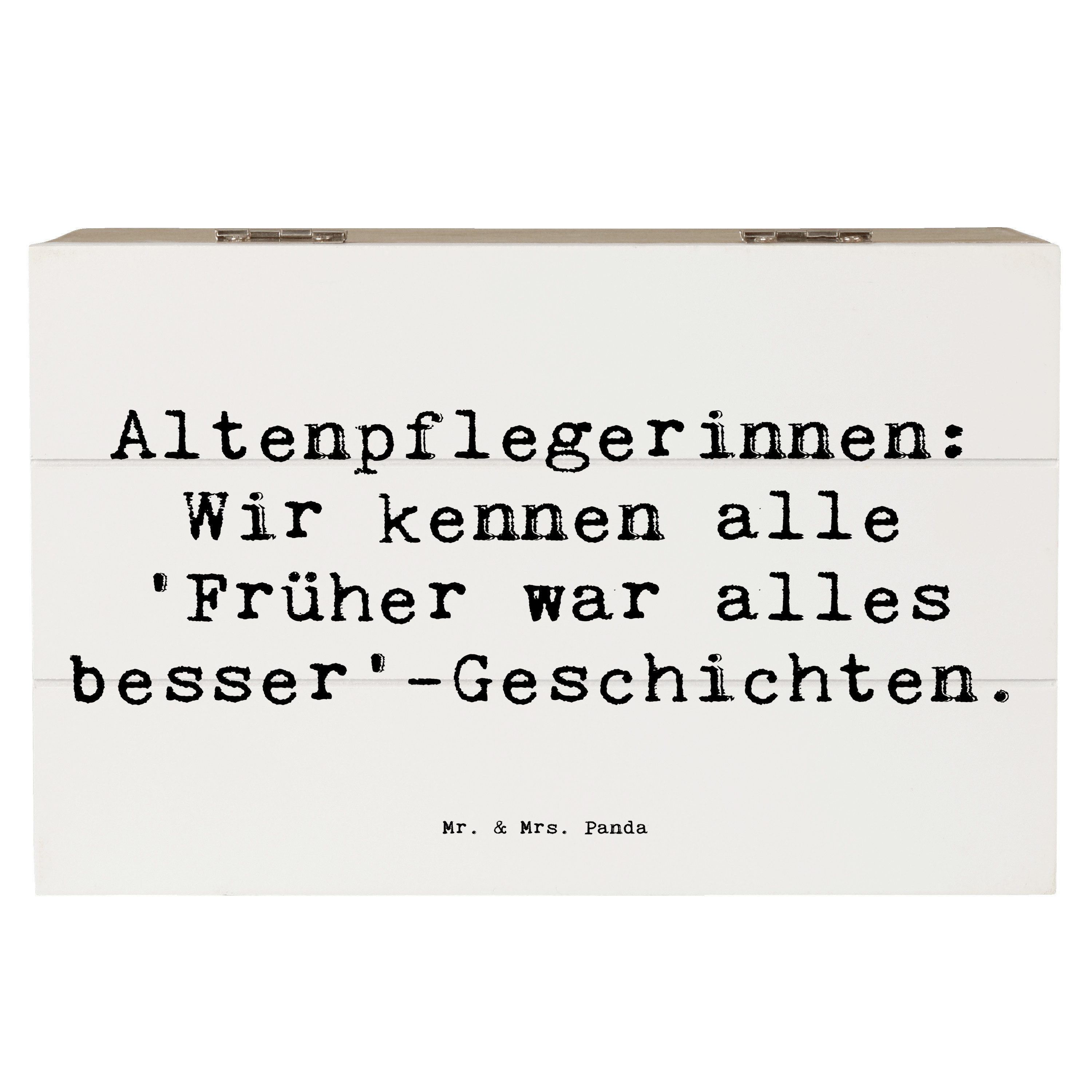 Mr. & Mrs. Panda Dekokiste 19 x 12 cm Spruch Altenpflegerin Geschichten