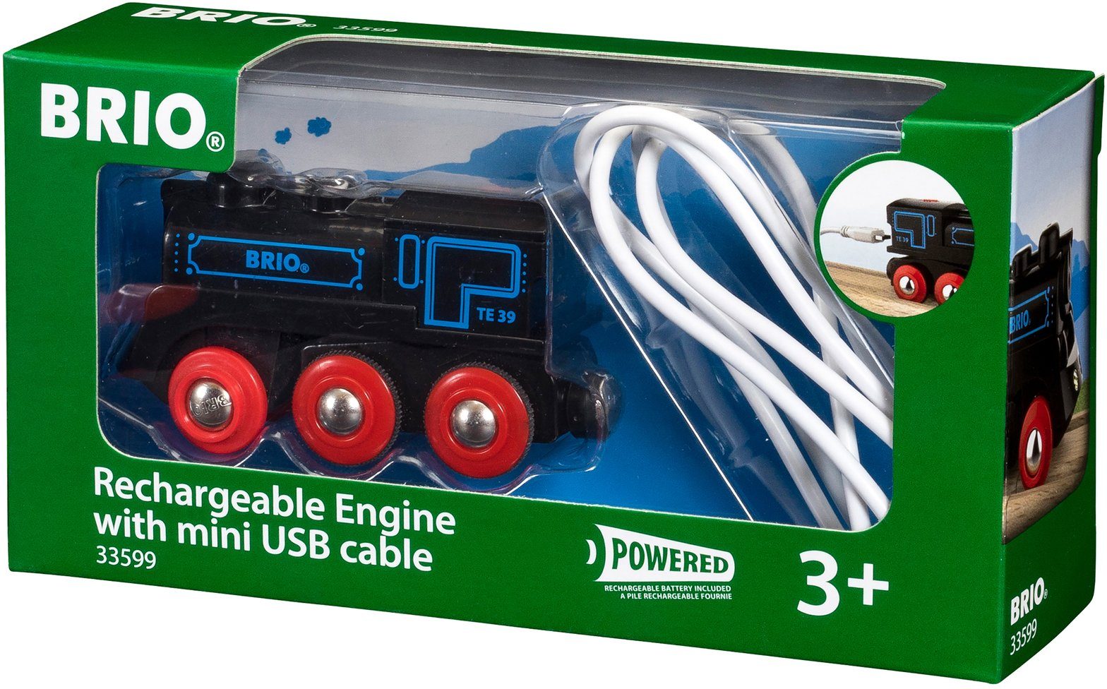 BRIO® Spielzeug-Eisenbahn BRIO® WORLD, Schwarze Akkulok günstig online kaufen