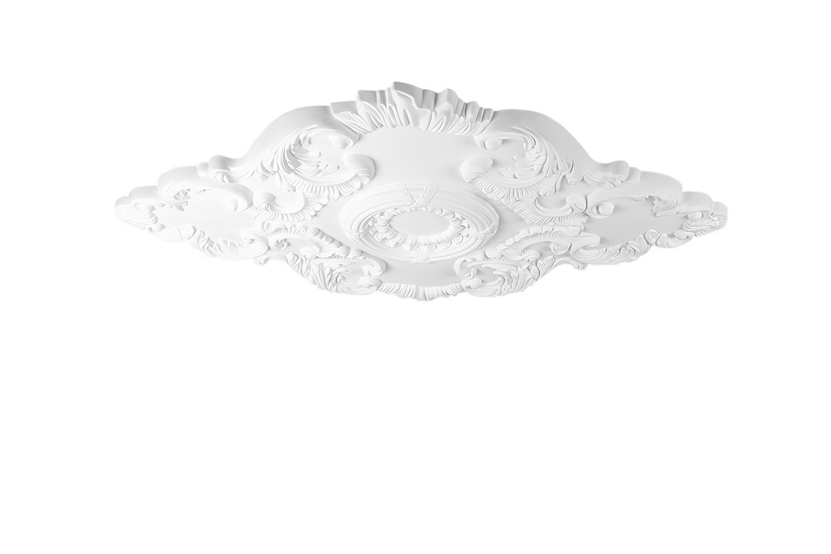 Hexim Perfect Wanddekoobjekt B2023 (Stuckrosette aus PU hartschaum, weiß, Z günstig online kaufen