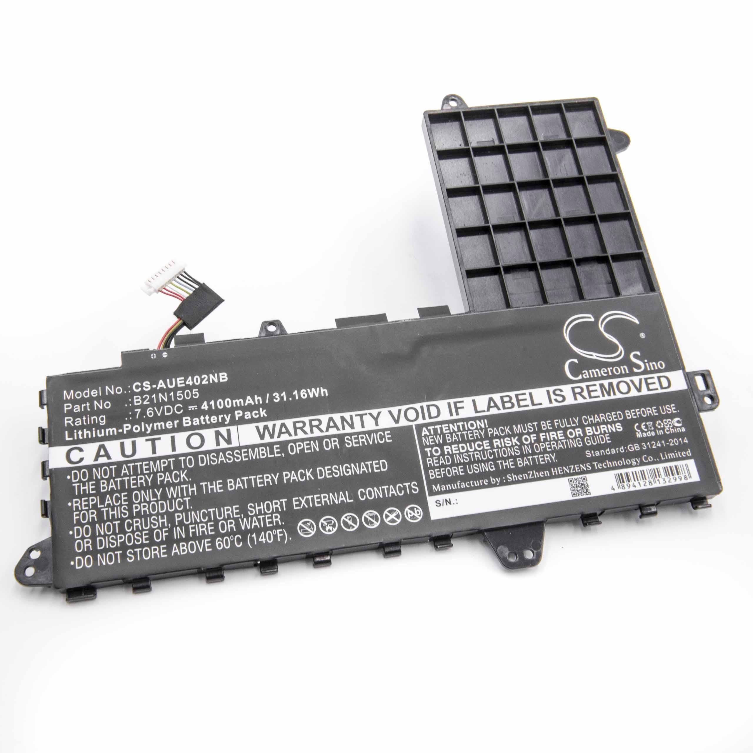 vhbw passend für Asus EeeBook E402MA, E402MA-WX0001H, E402MA-WX0002T, Laptop-Akku 4100 mAh