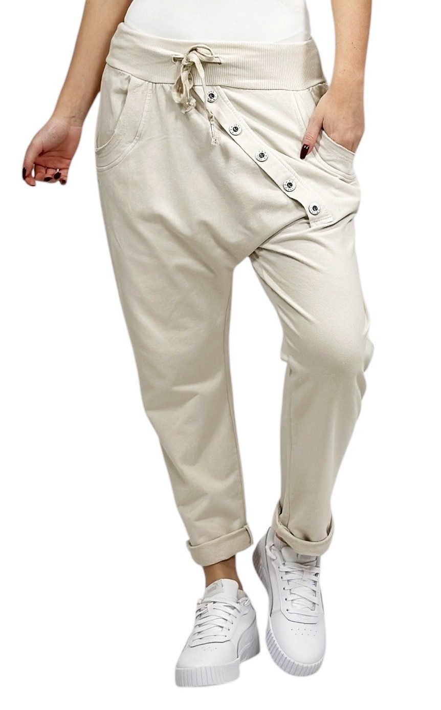Mississhop Boyfriend-Hose Damen Baumwollhose Hose Sweatpants günstig online kaufen