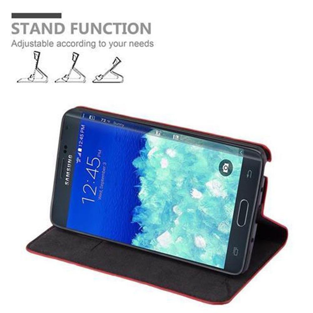 Cadorabo Handyhülle für Samsung Galaxy NOTE EDGE Hülle Samsung Galaxy NOTE EDGE, Hülle Schutzhülle mit Standfunktion, Magnetverschluss und Kartenfach