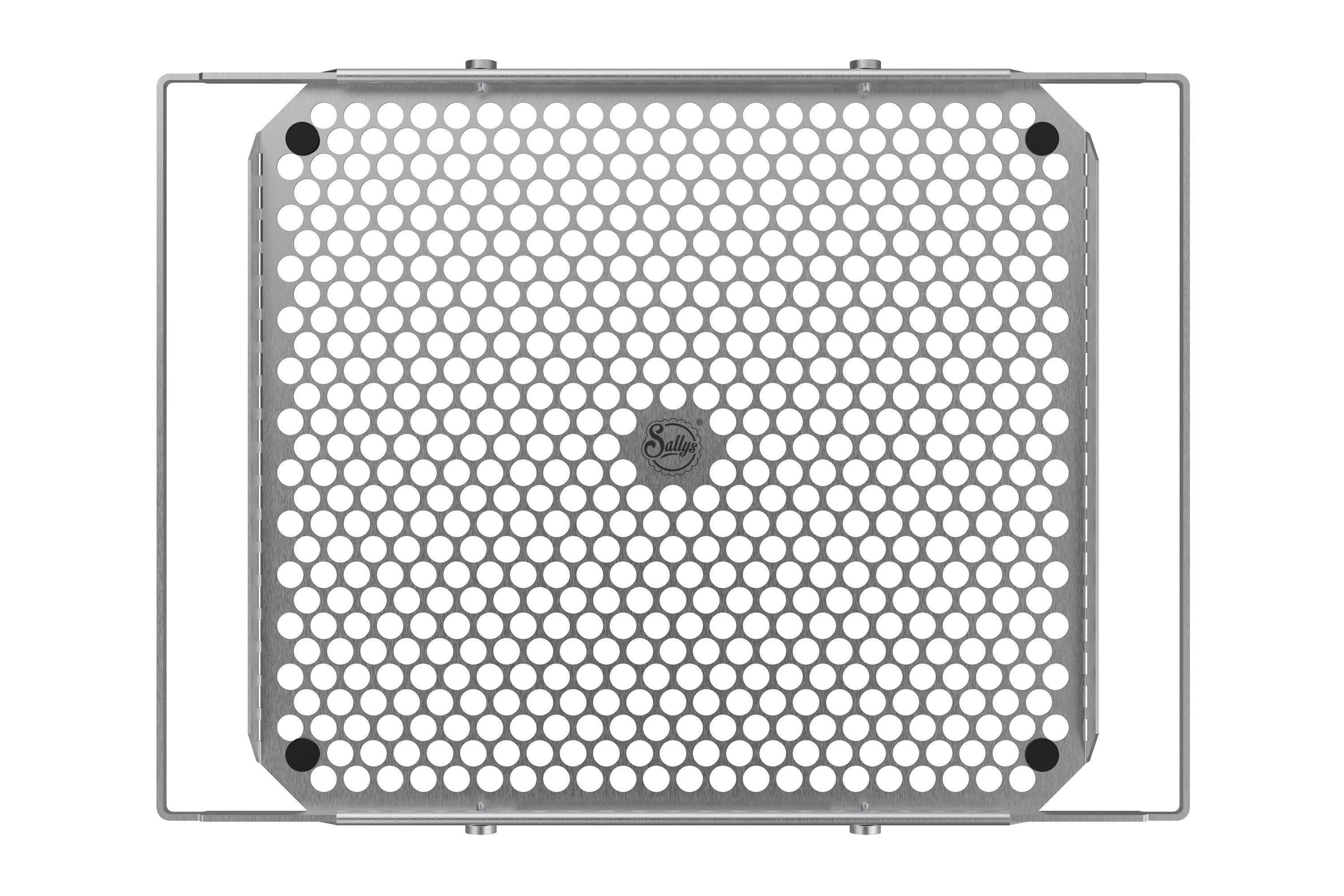 Sallys Backblech Premium V3 aus Edelstahl für alle Backöfen, Luft- und Hitzezirkulation