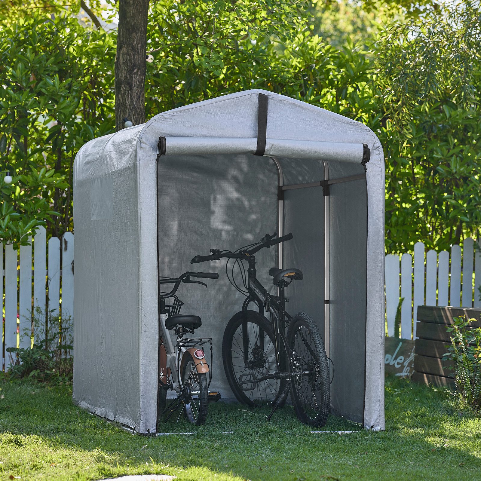 SoBuy Gerätehaus KLS11, Fahrradgarage Geräteschuppen Fahrradgarage, günstig online kaufen