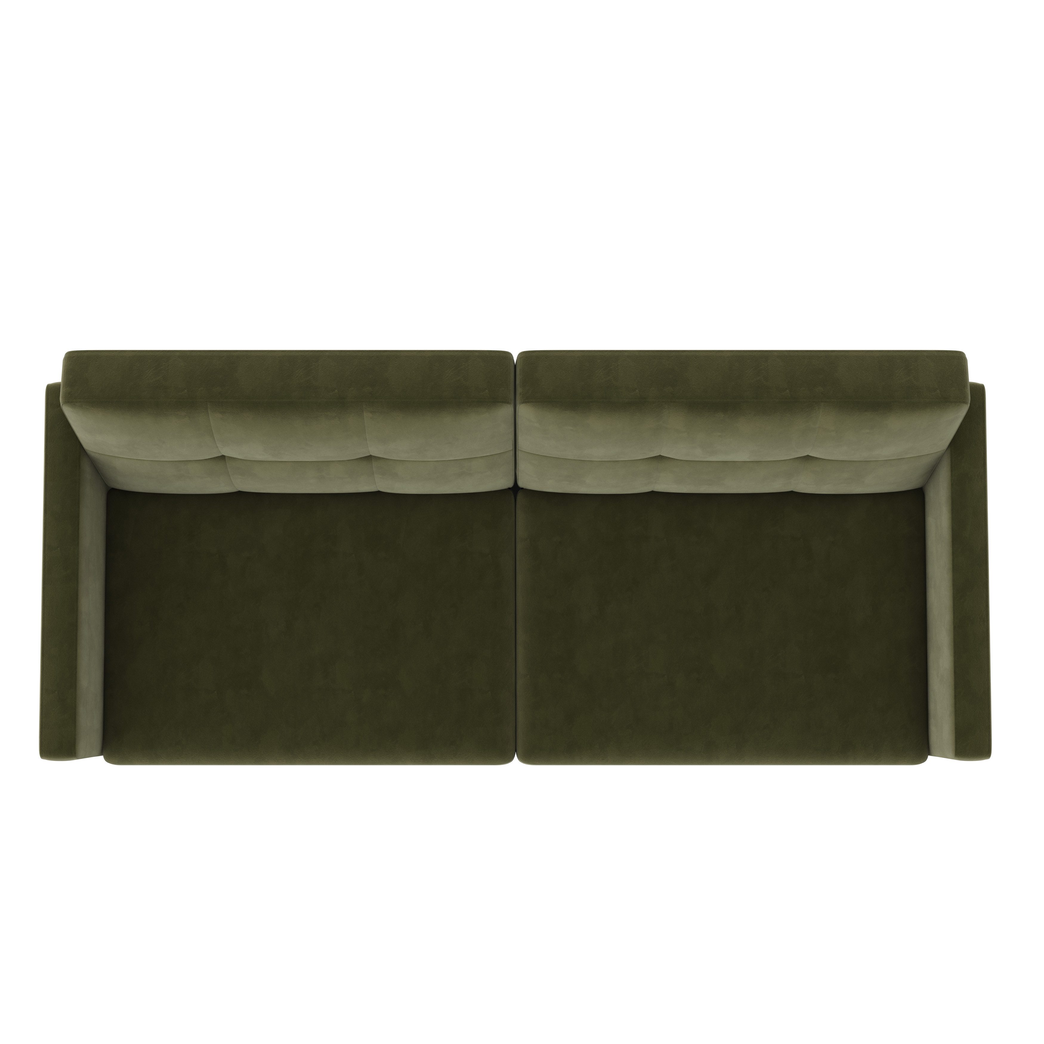 loft24 Schlafsofa Lillian, Schlafcouch modern, 3-Sitzer, Gästebett Sofa, Klappsofa, Samt