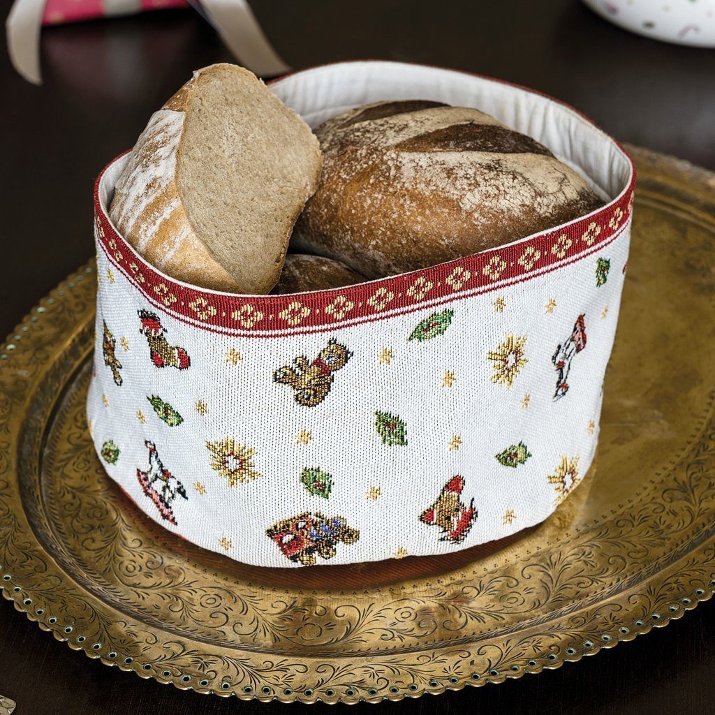 Villeroy & Boch Brotkorb Toy's Delight Gobelin Brotkorb, Baumwolle, (1-tlg), Baumwolle, 1 Stck, Maschinenwäsche bis 40°