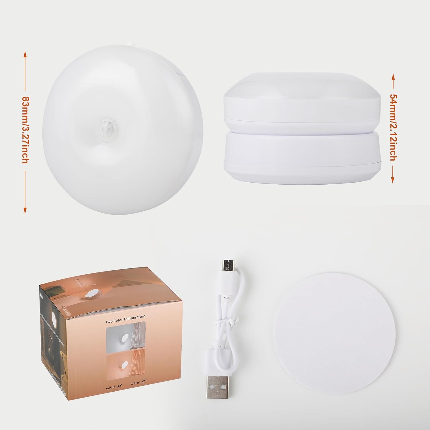 AKKEE LED Wandleuchte LED 360° Wandleuchte Treppenlicht Bewegungslicht Bewe günstig online kaufen