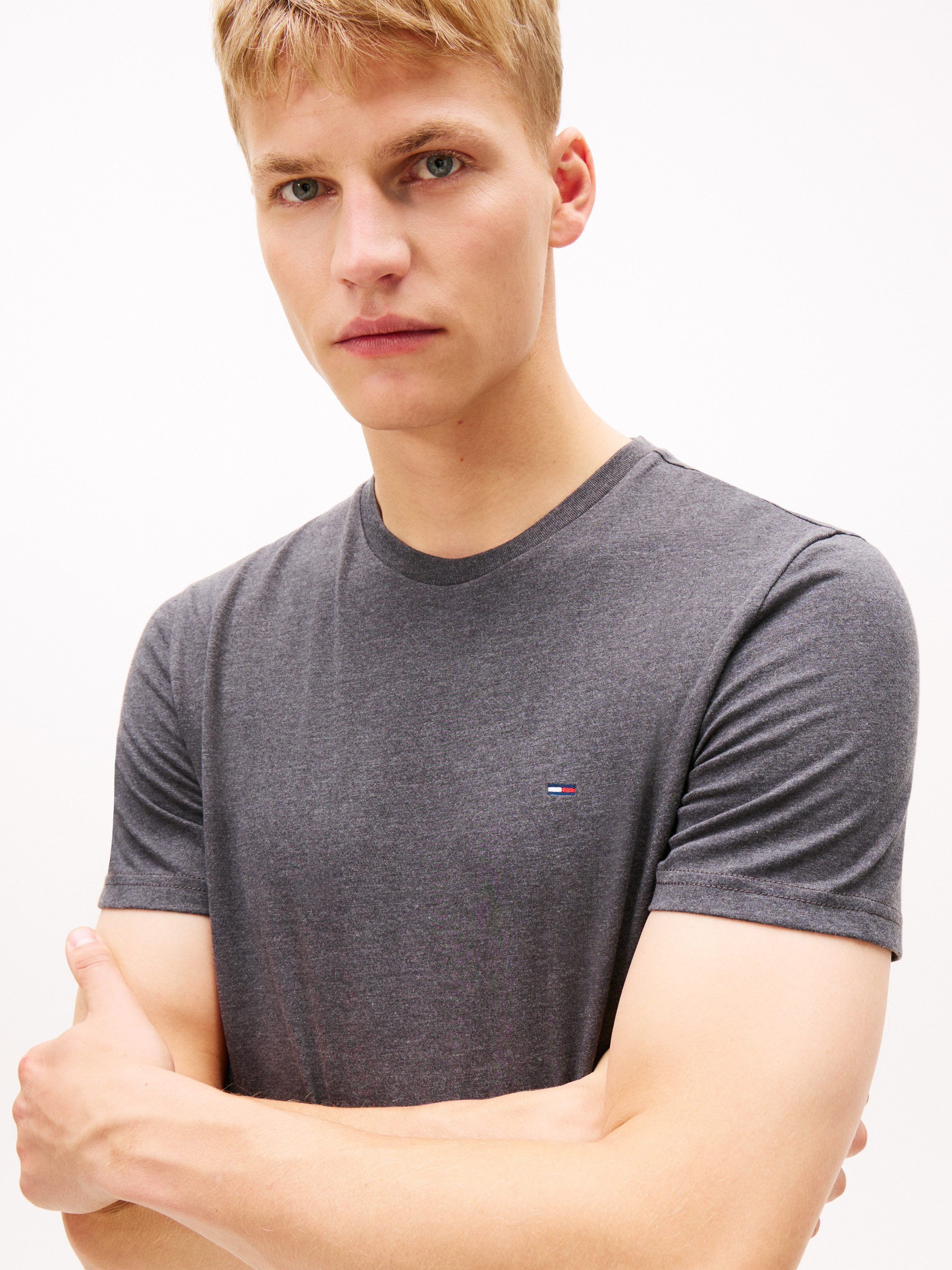 Tommy Jeans T-Shirt TJM XSLIM JASPE HTR TEE EXT Mit Rundhalsausschnitt günstig online kaufen