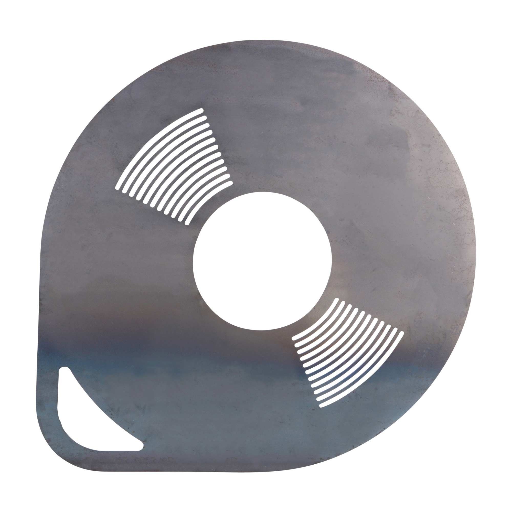 UNUS GARDEN Dekofigur Grillplatte 60/80cm Durchmesser (1 St., Stärke: ca. 3,5 mm), rund mit für Feuertonne oder Feuerschale