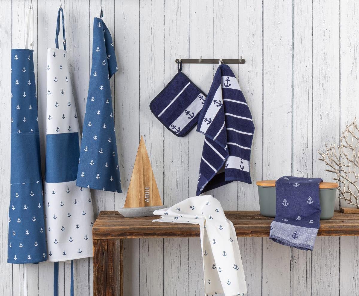 Kracht Kochschürze Anker, (Set, 1-tlg., Set), mit verstellbarem Nackenband günstig online kaufen