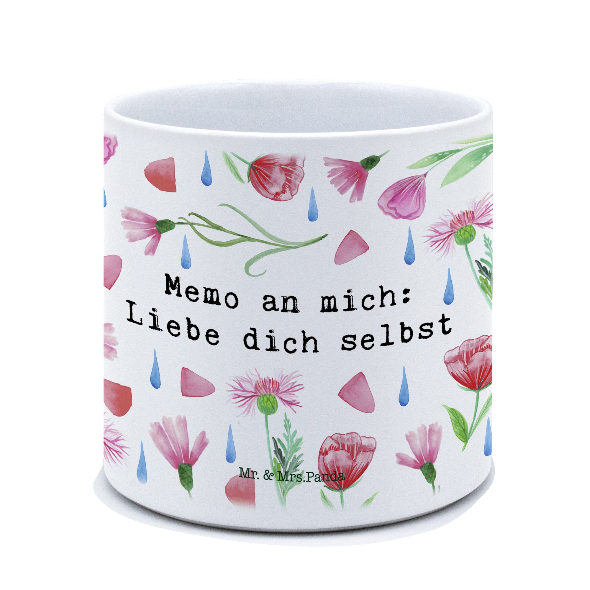 Mr. & Mrs. Panda Sommer selbst (1 Outdo Deko, Mich Memo Liebe - Weiß an Geschenk, - Blumentopf dich St)