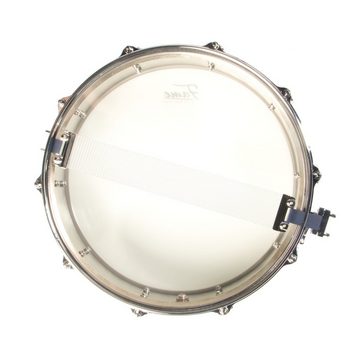 FAME Snare Drum,FSSG-35 Piccolo Snare Drum, 14"x3.5", Engraved Stainless Steel, Chromed, High-End Quality, 10 Tuning Screws, 1mm Shell Thickness, Metallic", Schlagzeuge, Snare Drums, Piccolo Snare Drum, Stainless Steel Snare Drum, High-End Snare Drum