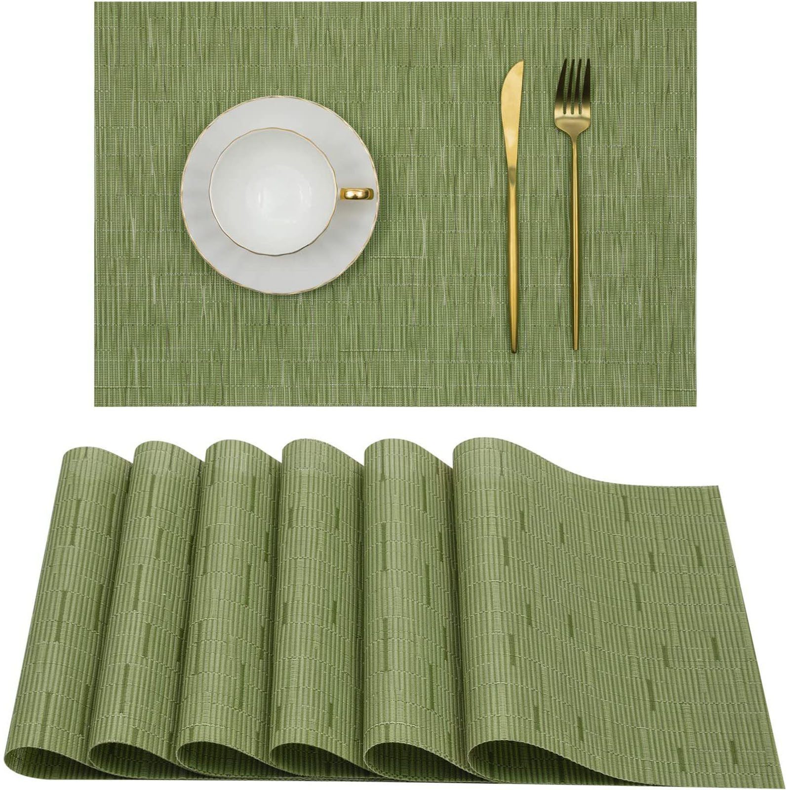 OKWISH Platzset 6er Tischsets Platzdeckchen Platz-Matten günstig online kaufen