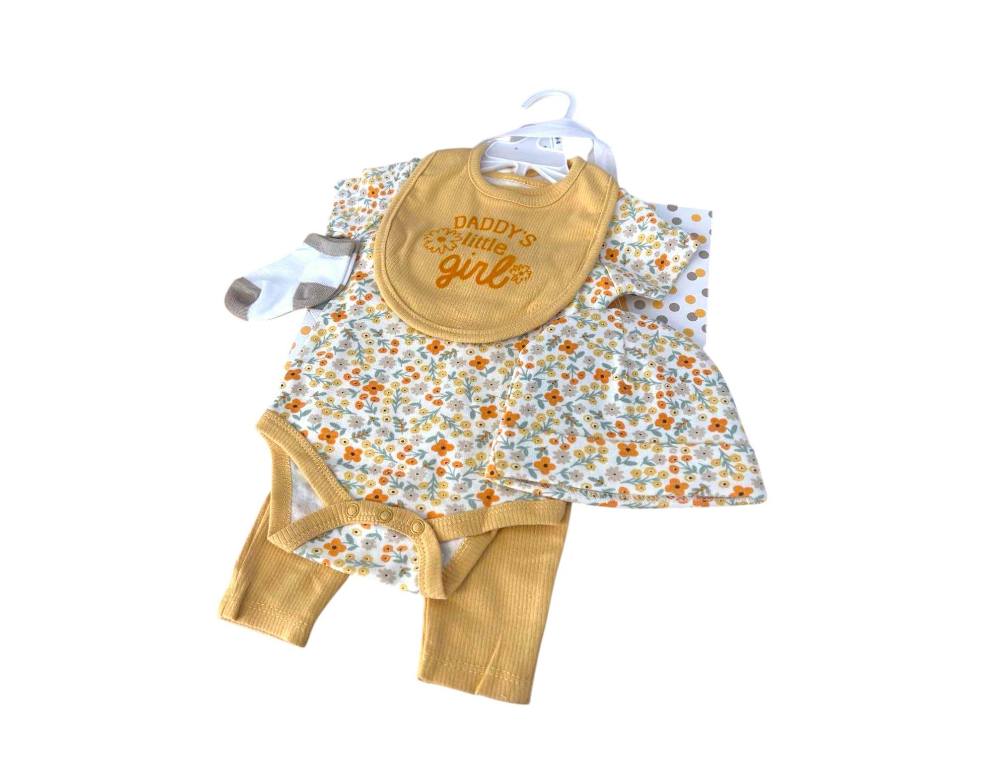 VewoTex Strampler Baby Starter-Set » Body, Hose, Lätzchen, Socken & Mütze (Set, 5-tlg., 5er-Pack) » Geschenkidee für Babyparty » Baby Geschenk-Set für die Babyparty