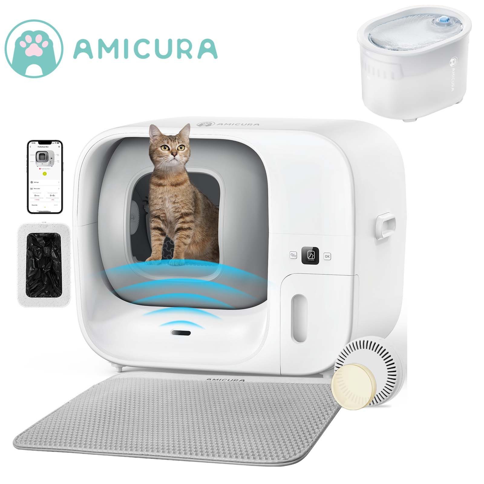 Katzentoilette Cura-Serie Selbstreinigendes Katzenklo mit App