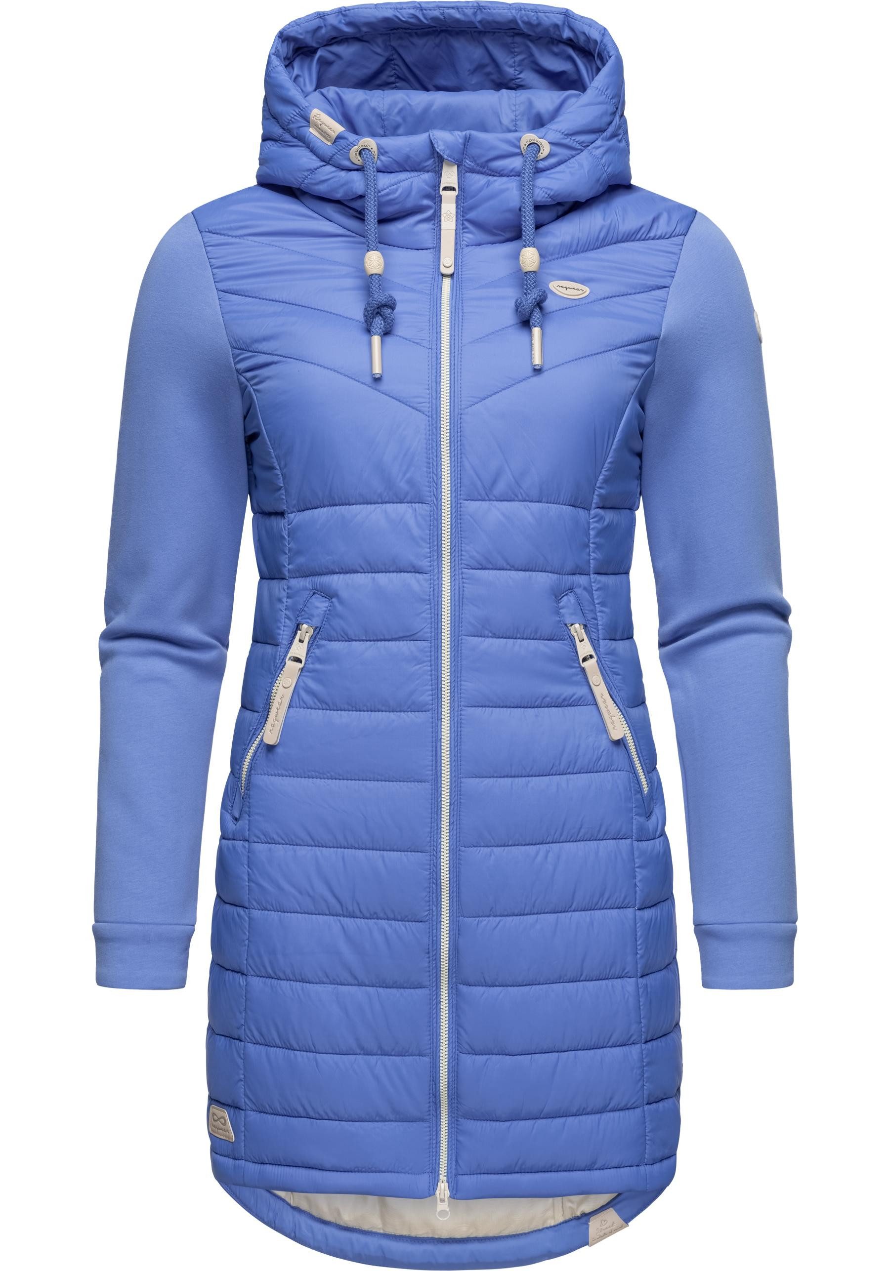 Ragwear Steppmantel Lucinda Long II Mantel aus modernem Materialmix mit Kap günstig online kaufen