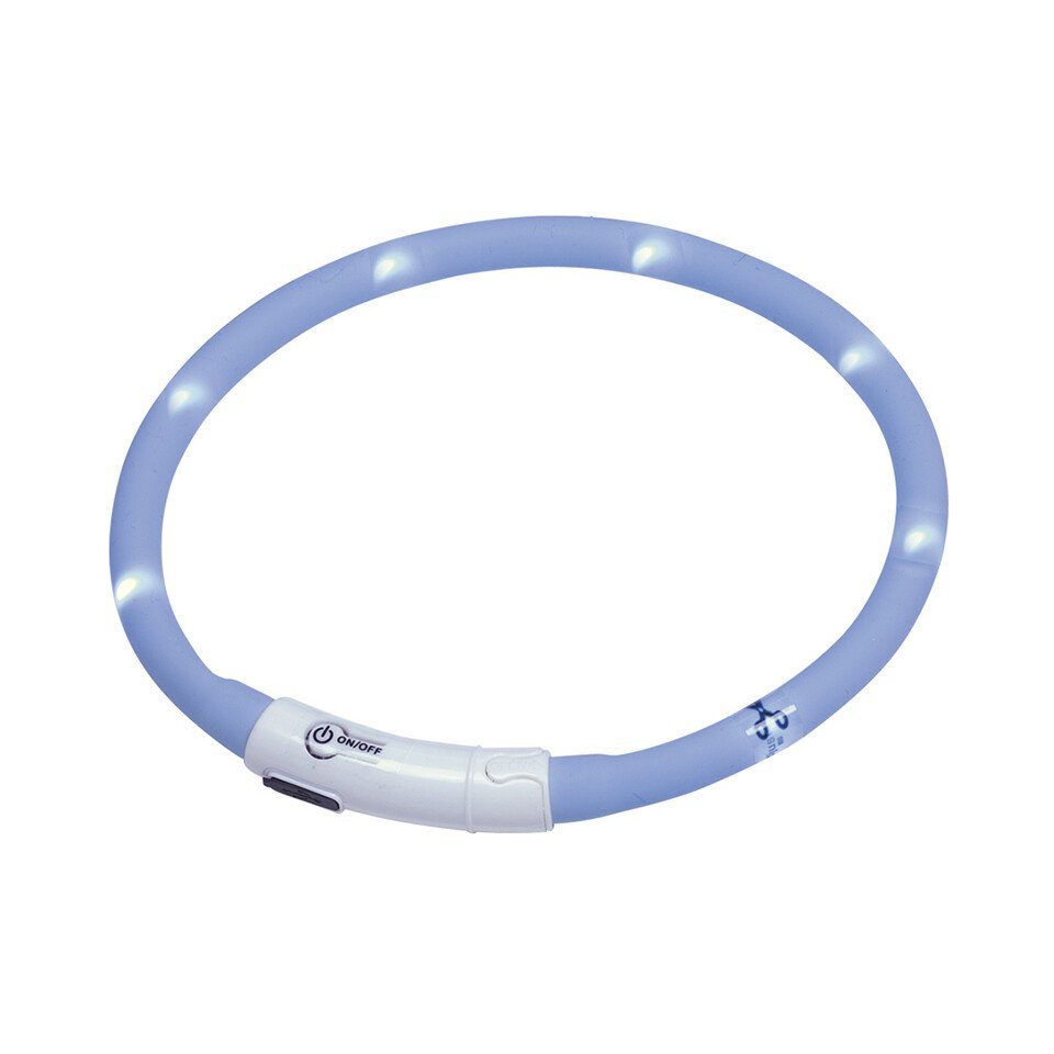 Nobby Leuchthalsband LED Lichtband Puppy hellblau