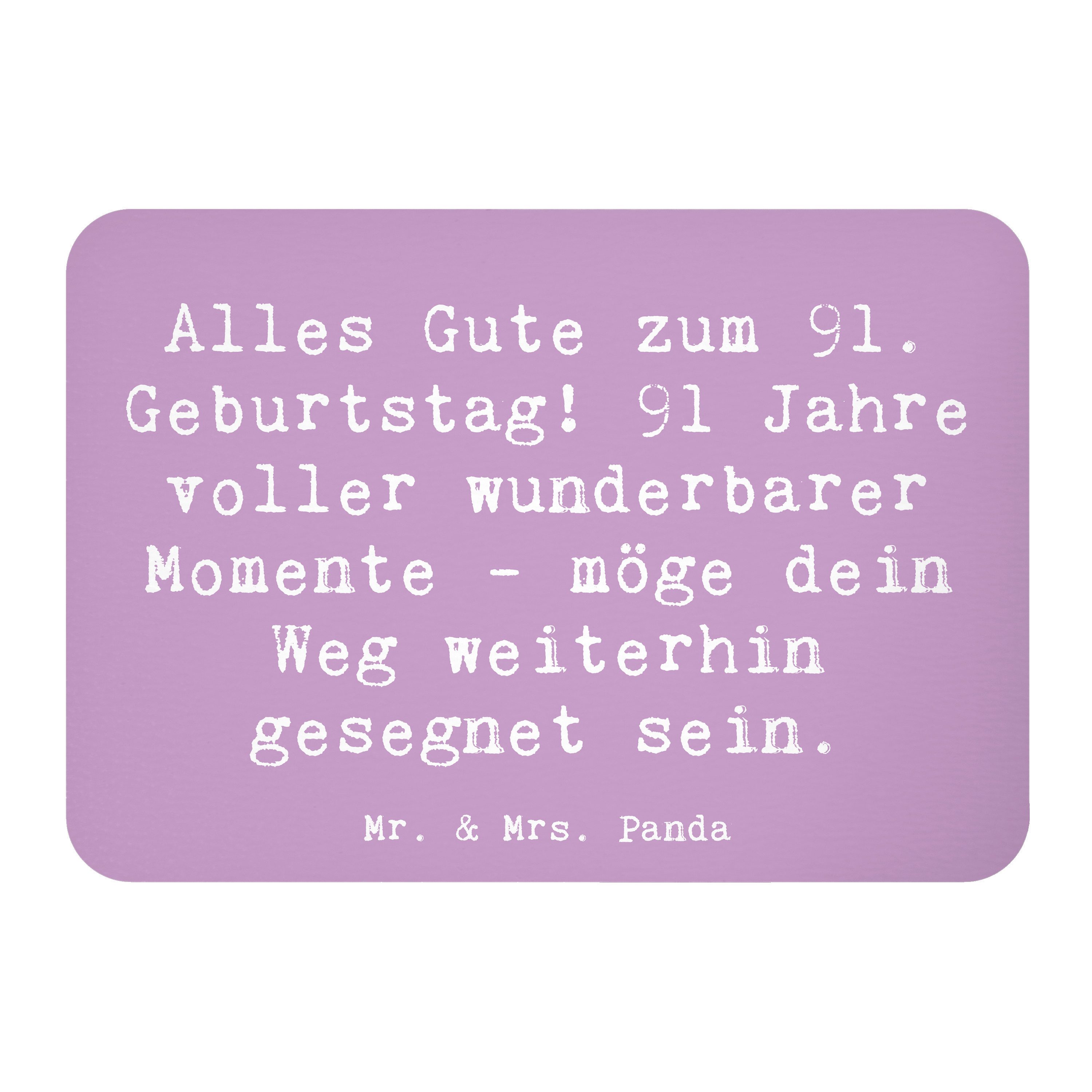 Magnet Spruch 91. Geburtstag Segen - Lavendeltraum - Geschenk, Alles Gute zu